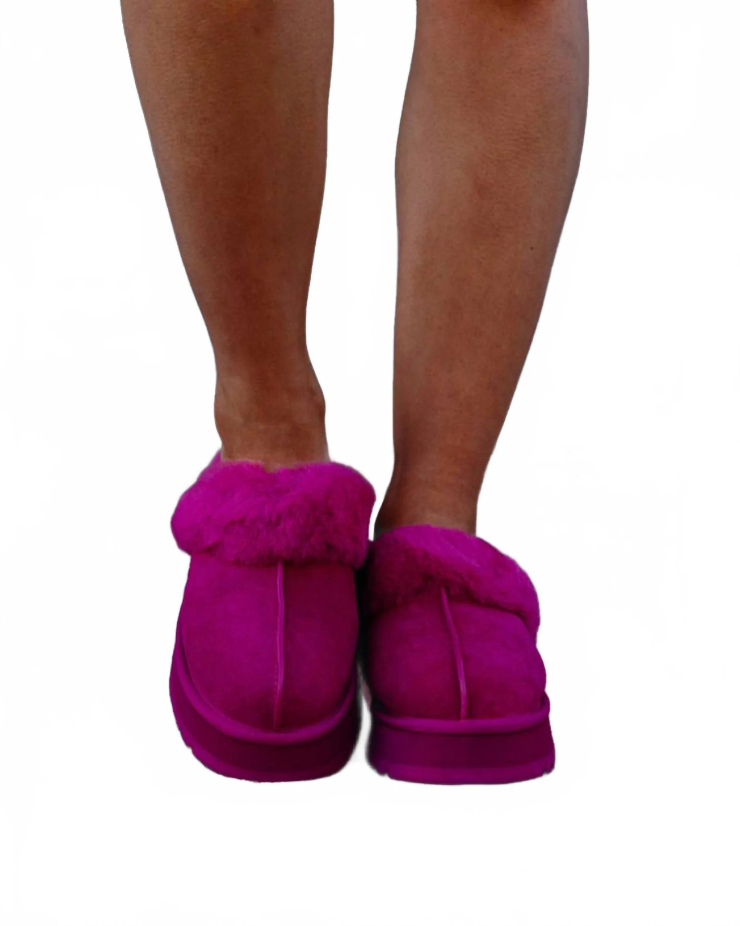Women's Disquette Slipper In Dark Peony - Image 2