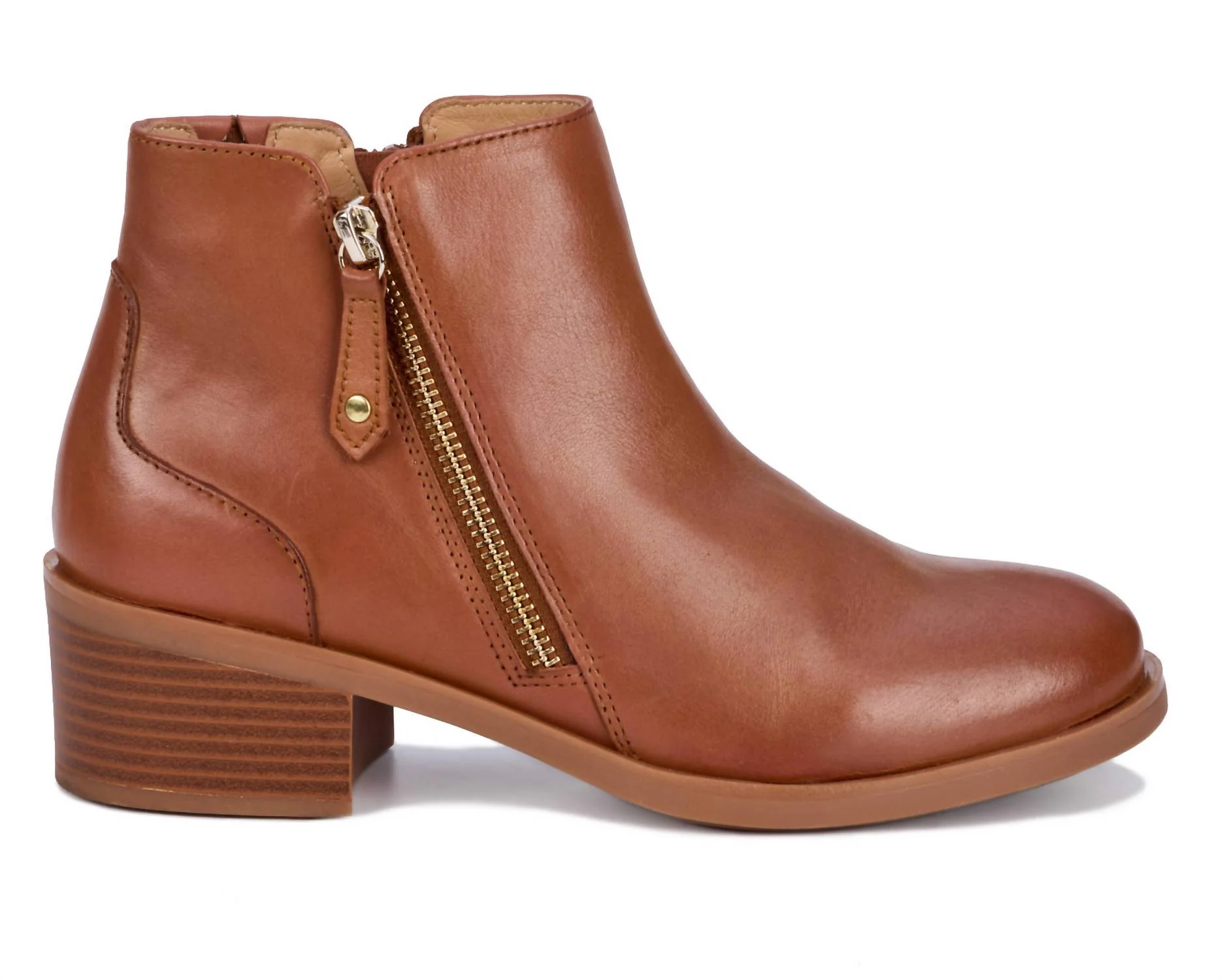 Women's Dixon Leather Boot In Luggage
