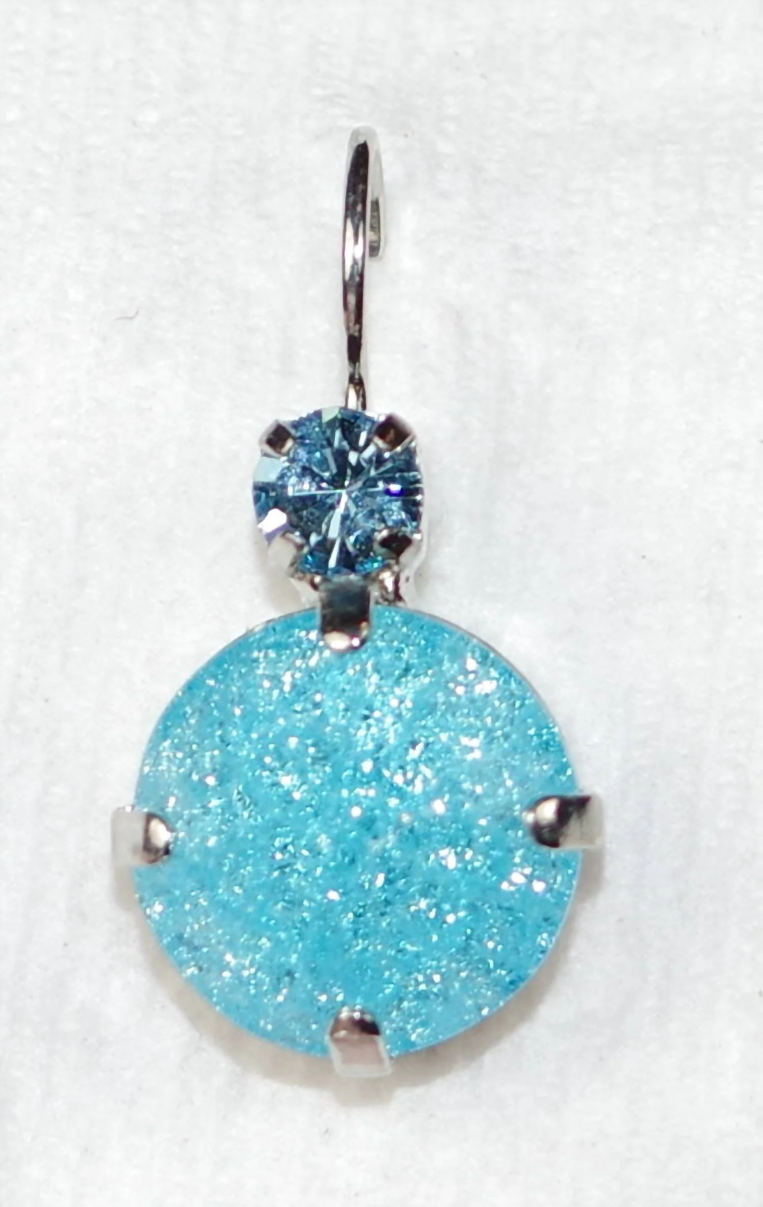 Women's Drop Earrings In Blue Ice
