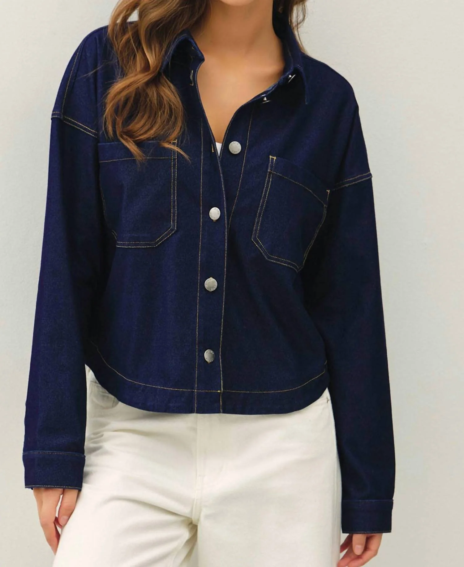 Women's Dylan Dark Denim Jacket In Blue