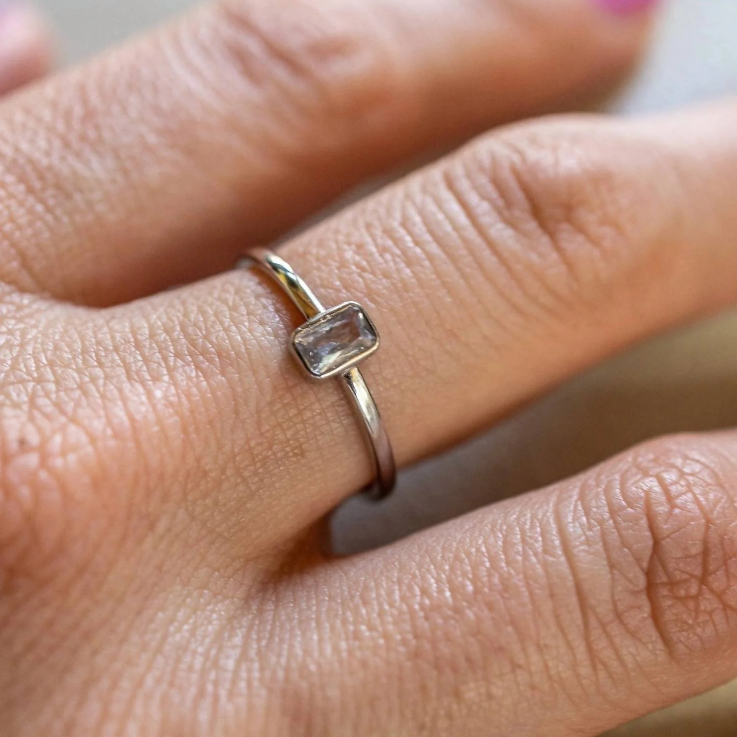 Women's Ella Stackable Ring In Silver - Image 2