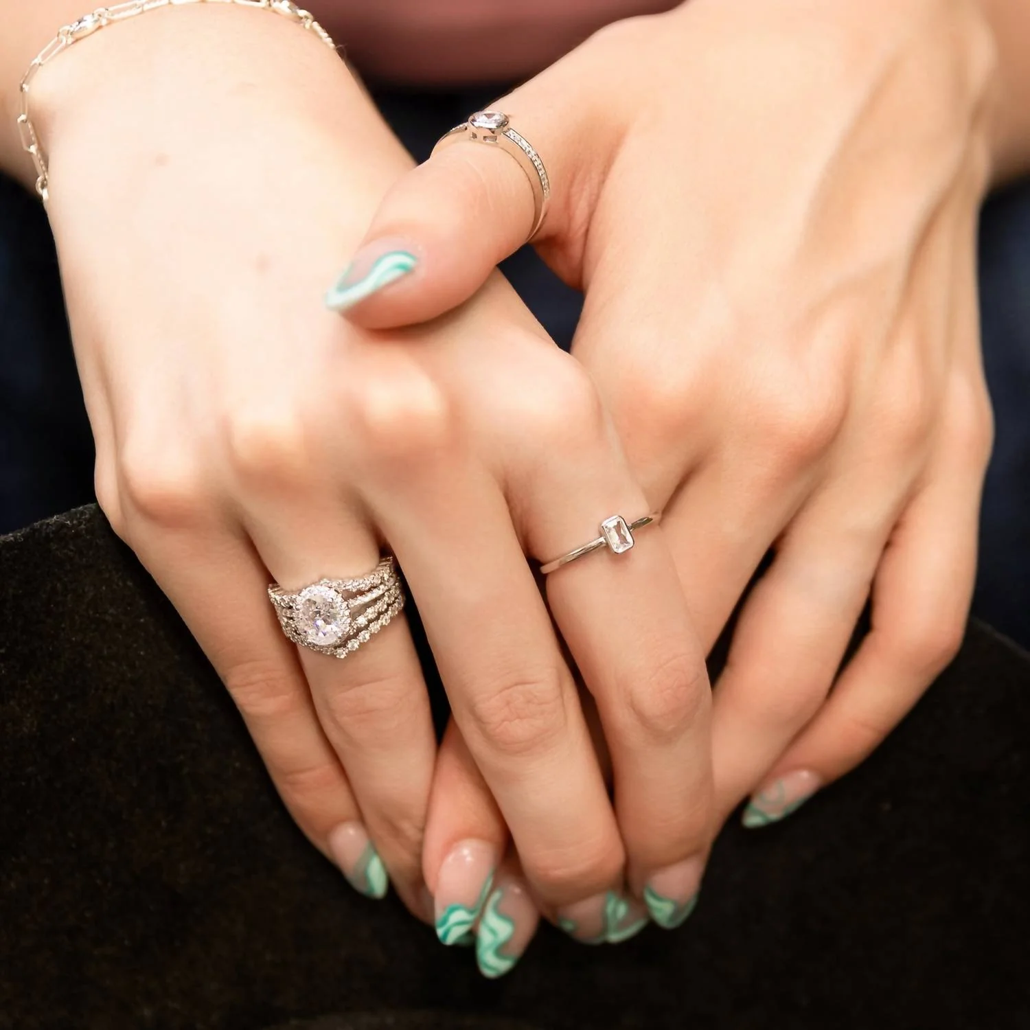 Women's Ella Stackable Ring In Silver - Image 3
