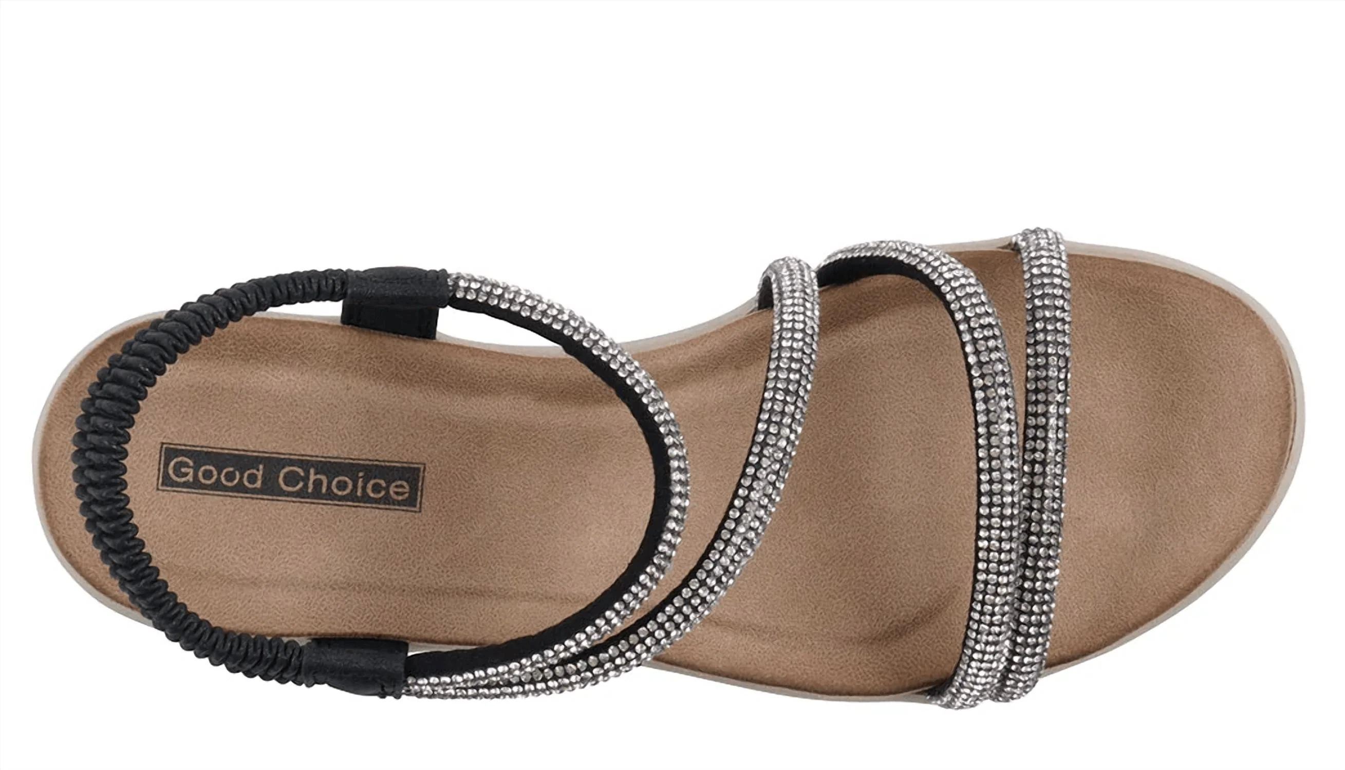Women's Embellished Wedge Sandal In Emory Black - Image 3