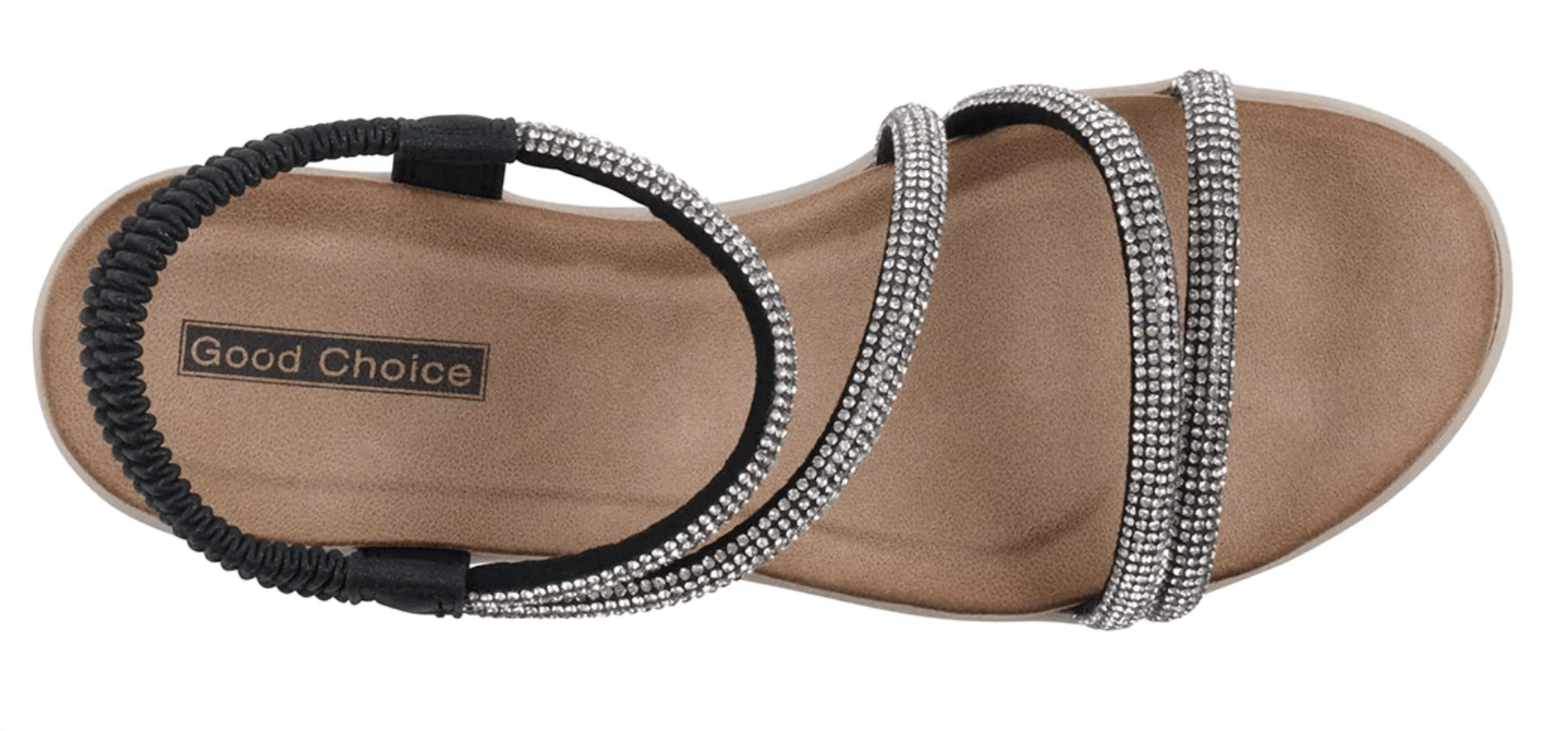 Women's Embellished Wedge Sandal In Emory Black - Image 4