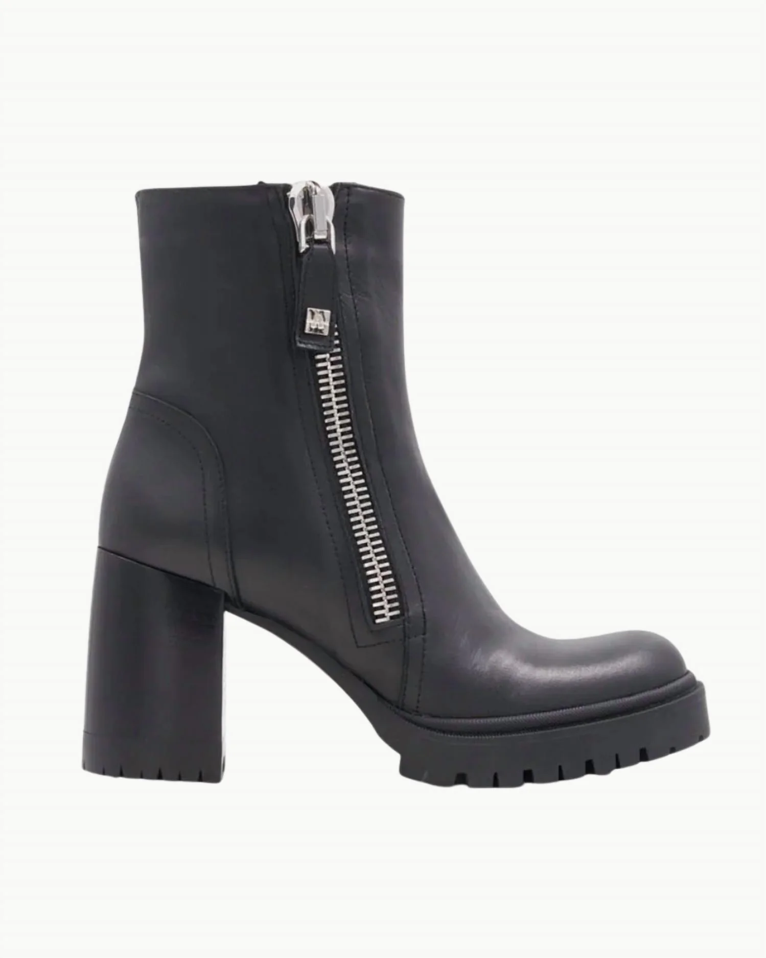 Women's Emma Leather Bootie In Black Calf