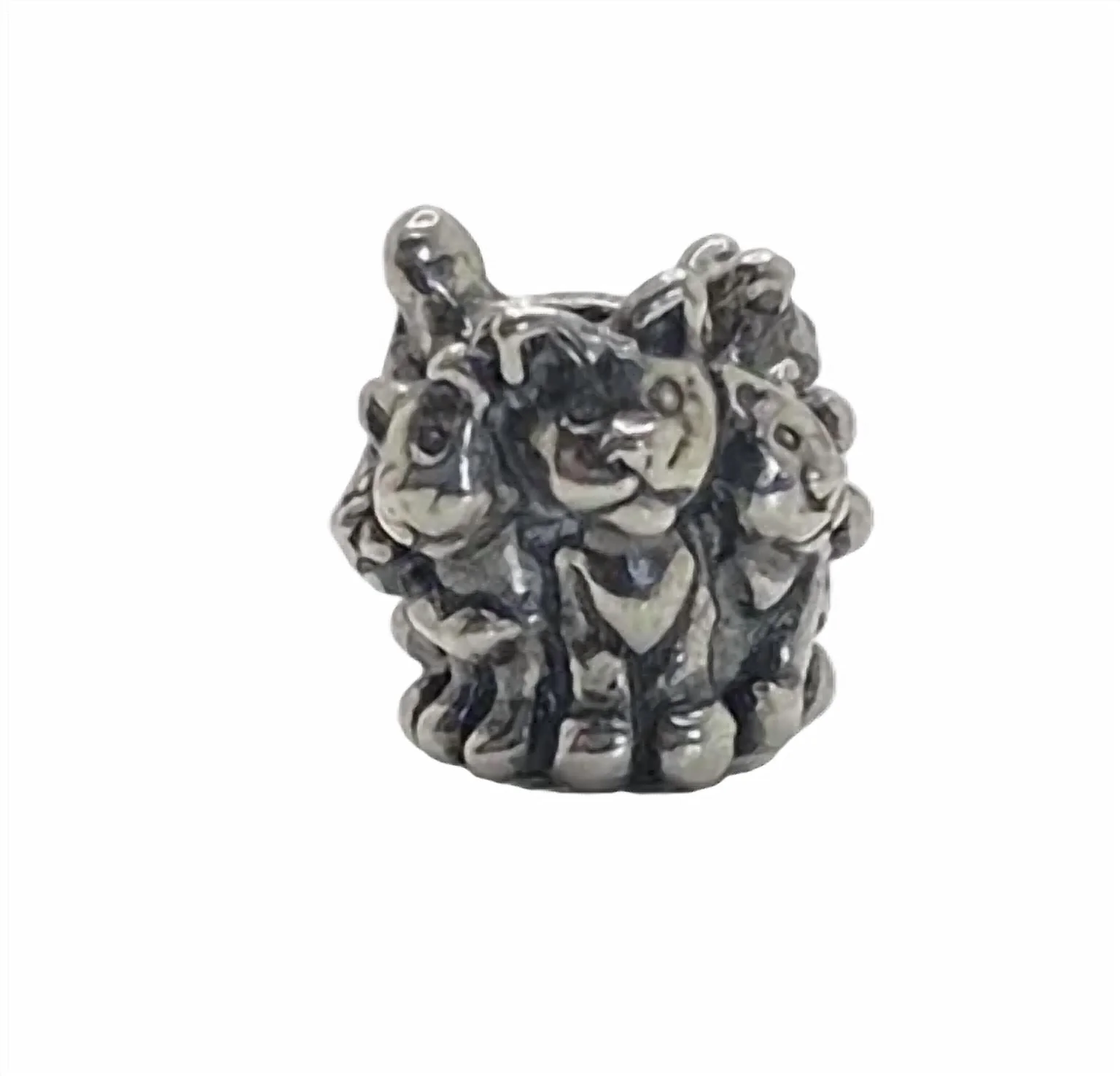 Women's Family Of Puppies Bead In Silver - Image 2