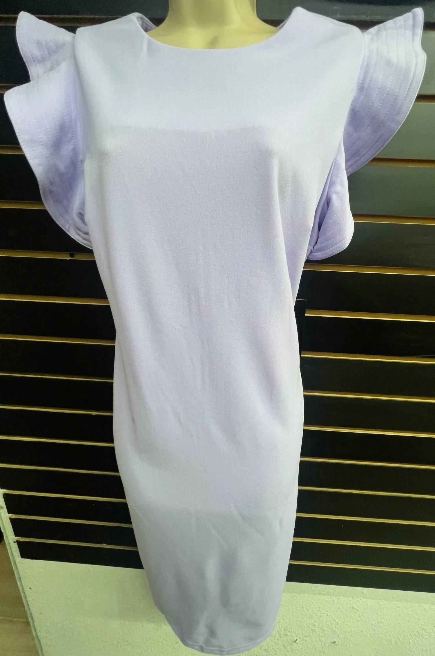 Women's Flare Sleeve Dress In Lilac