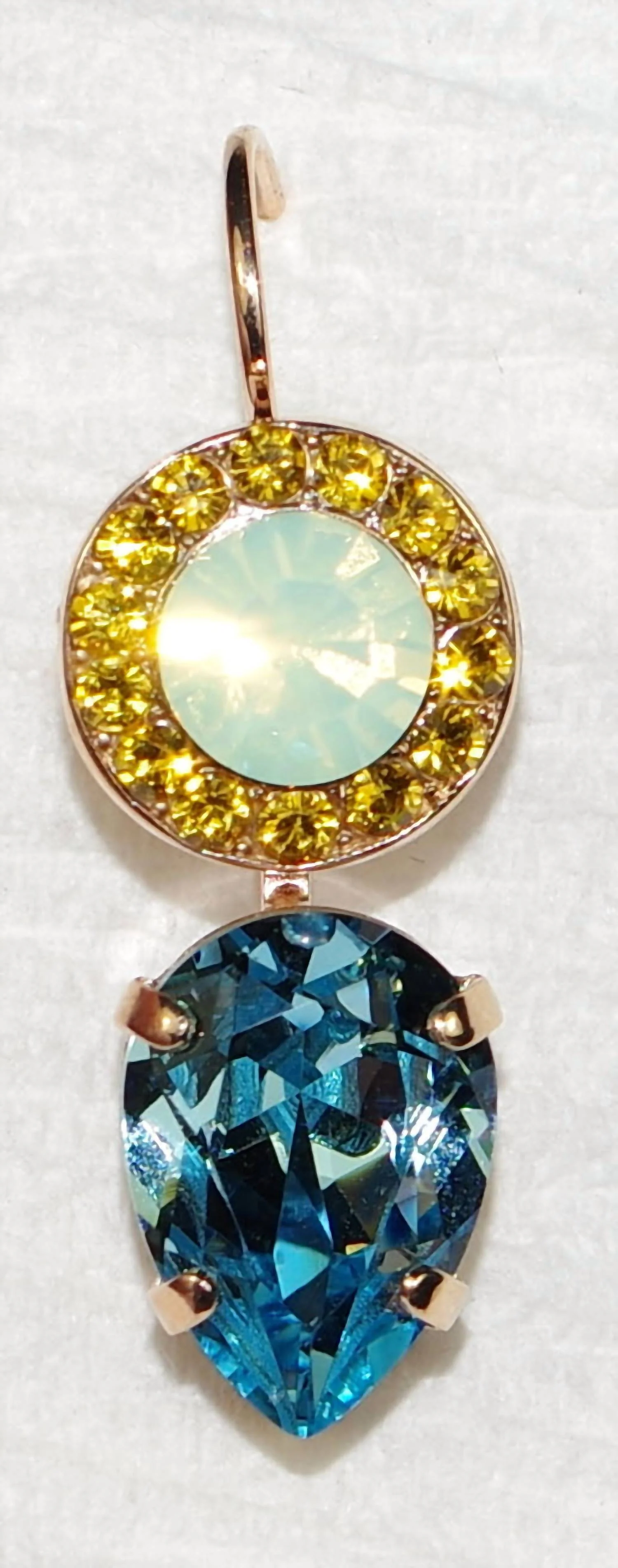 Women's Forget Me Not Earrings In Amber/ Pacific Opal/ Blue