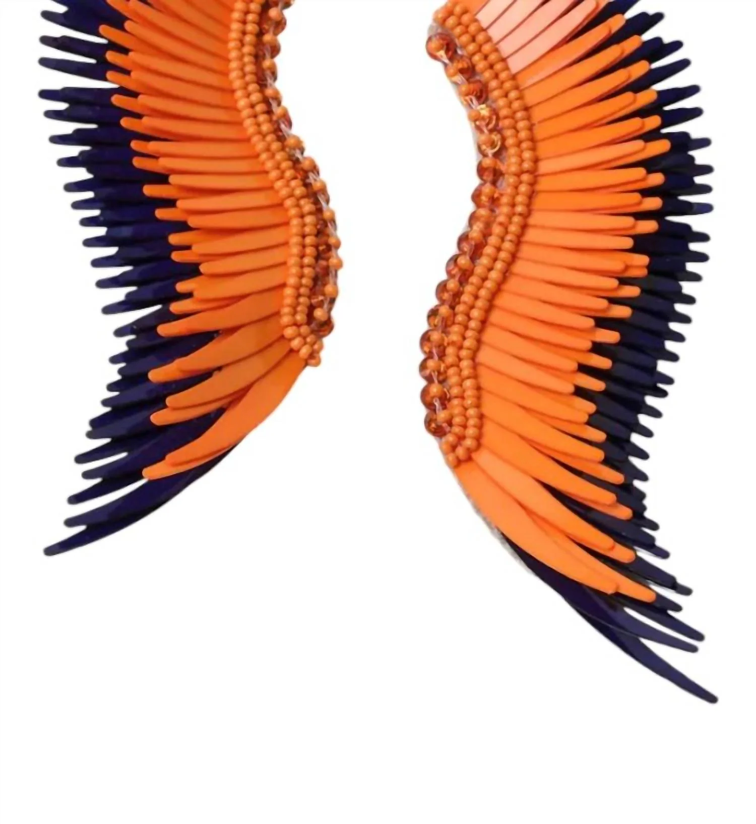 Women's Gameday Madeline Earrings In Orange/navy - Image 2