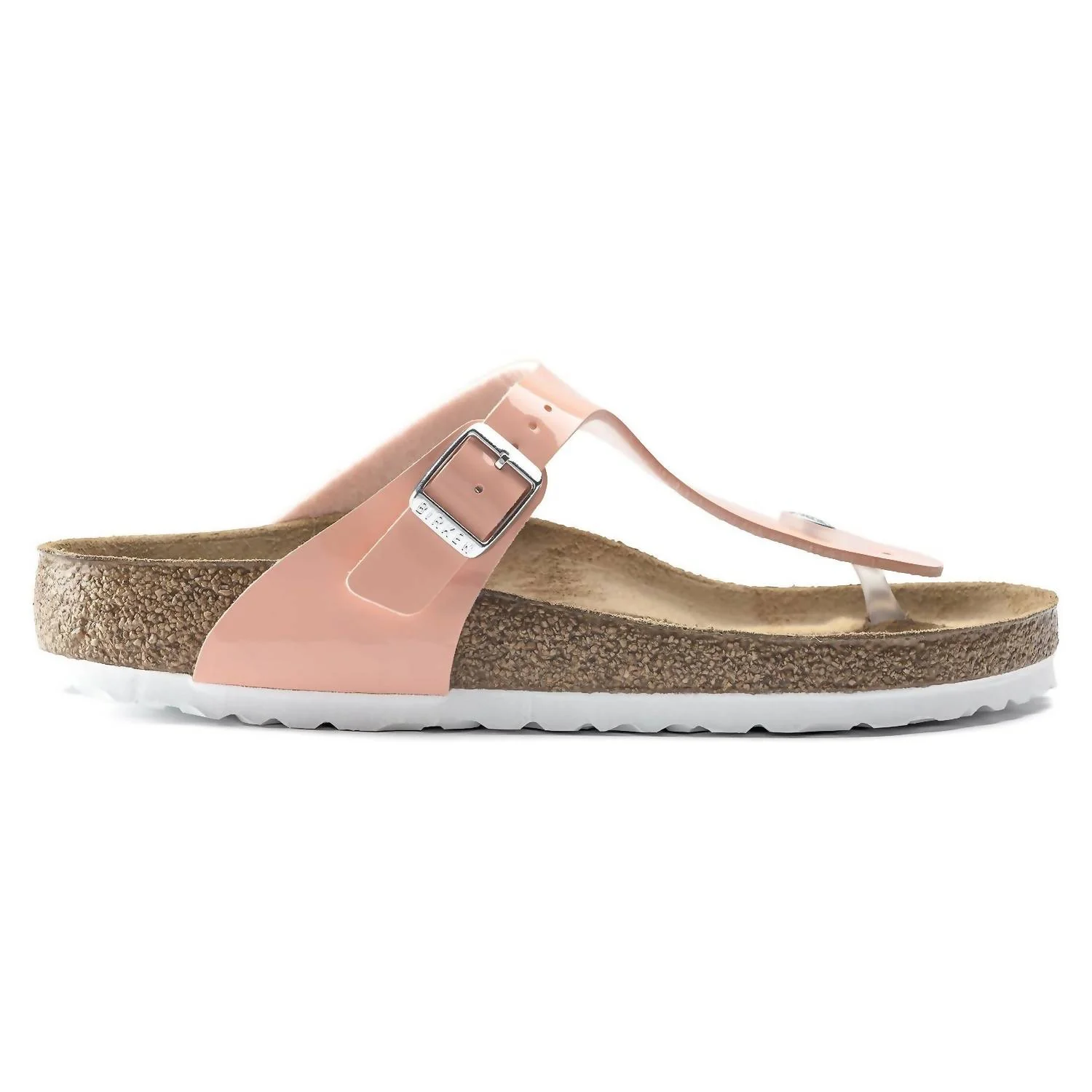Women's Gizeh Patent Sandals In Peach - Image 2