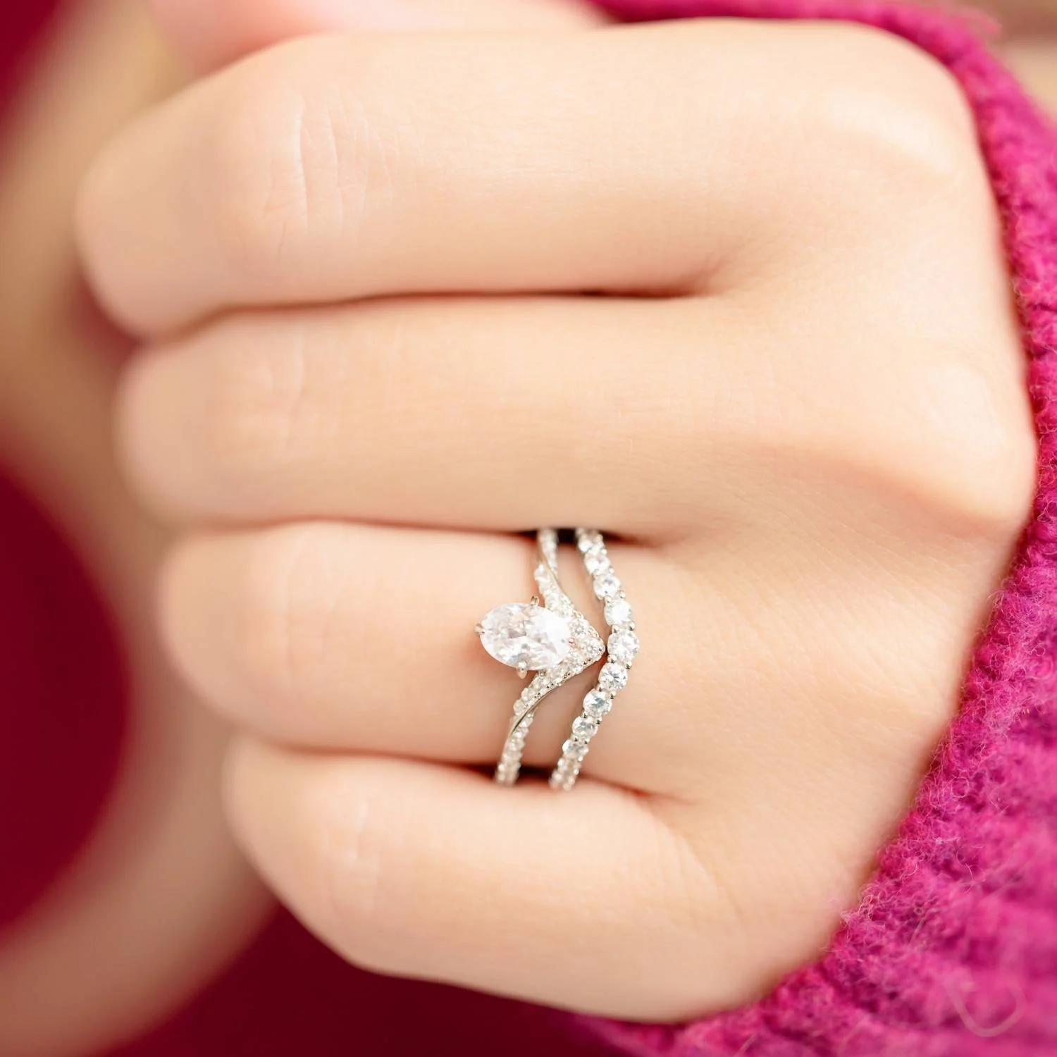 Women's Gloria Stackable Ring In Silver - Image 4