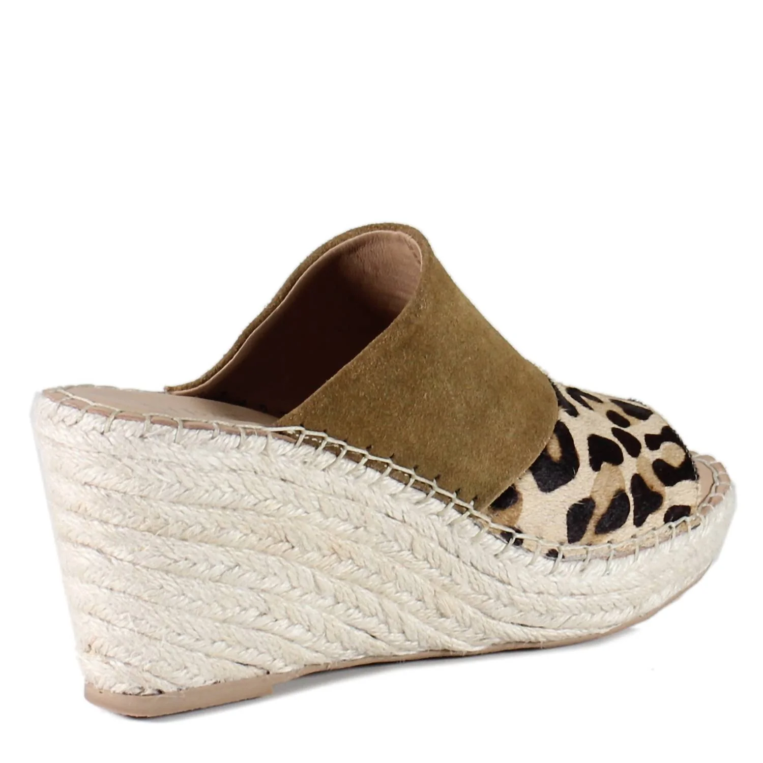Women's Golden Sun Wedge Sandal In Tan/leopard - Image 5