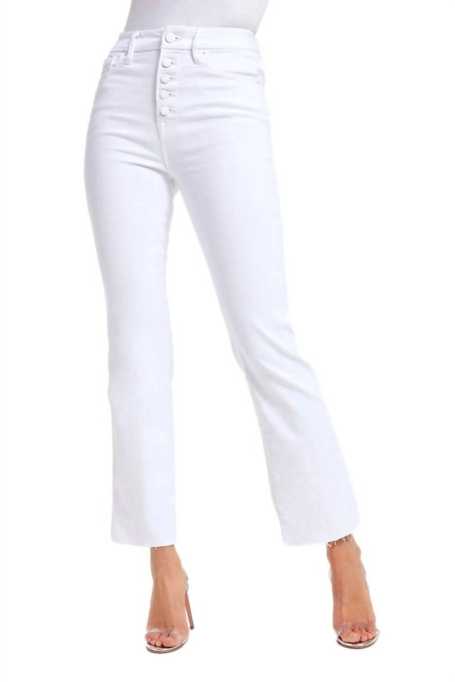 Women's Good Curve Straight Jeans In White