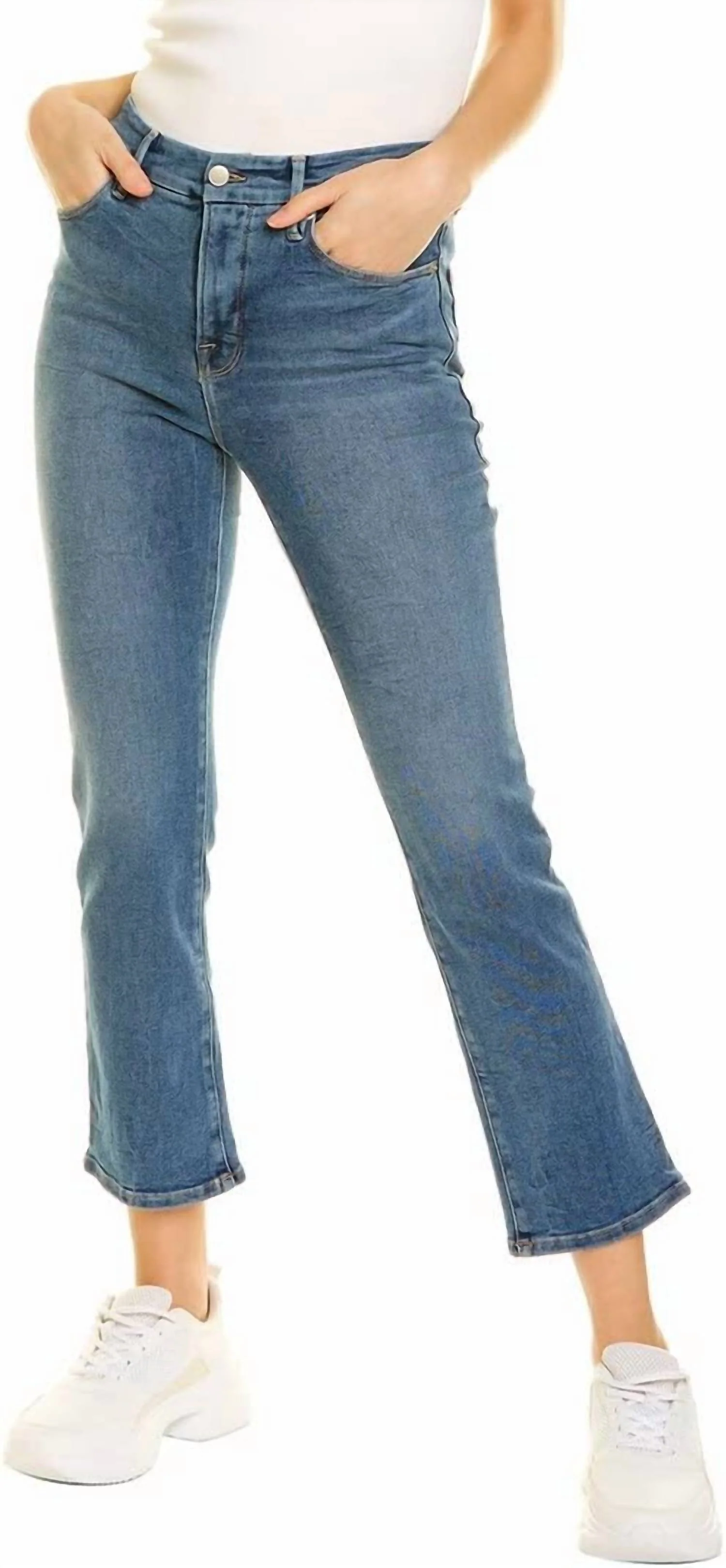 Women's Good Straight Jean In Blue - Image 2