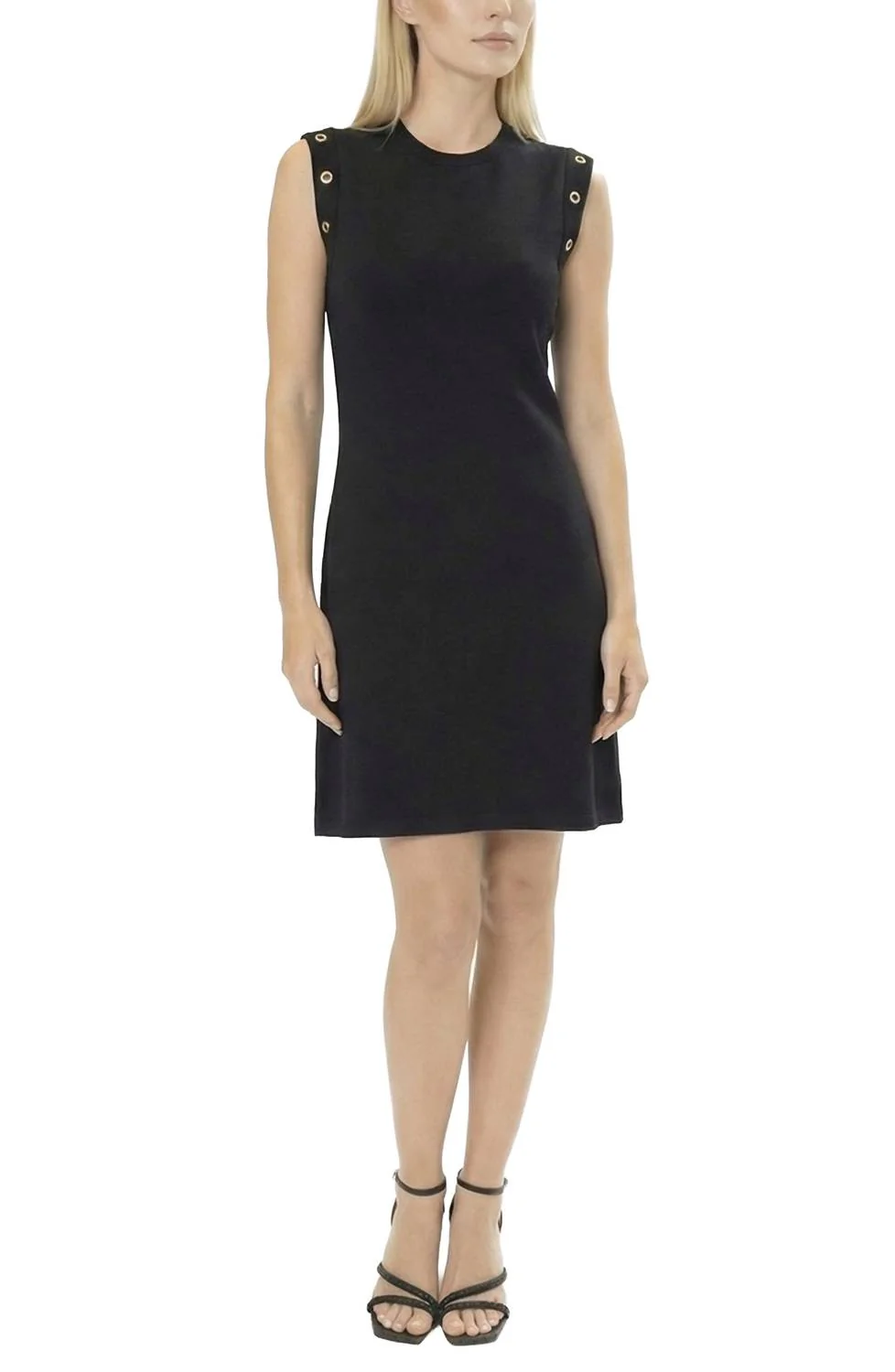 Women's Grommet Dress In Black