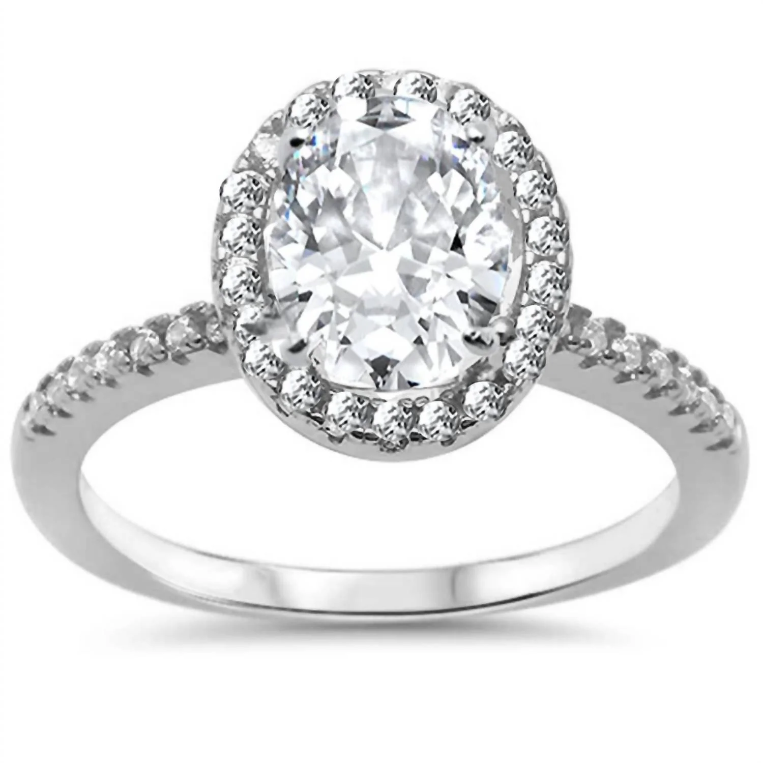 Women's Guinevere Engagement Ring In Silver