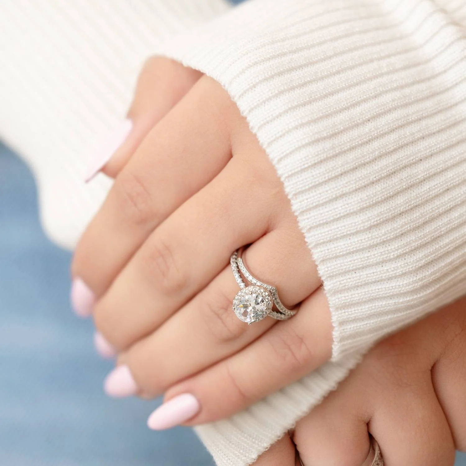 Women's Guinevere Engagement Ring In Silver - Image 3