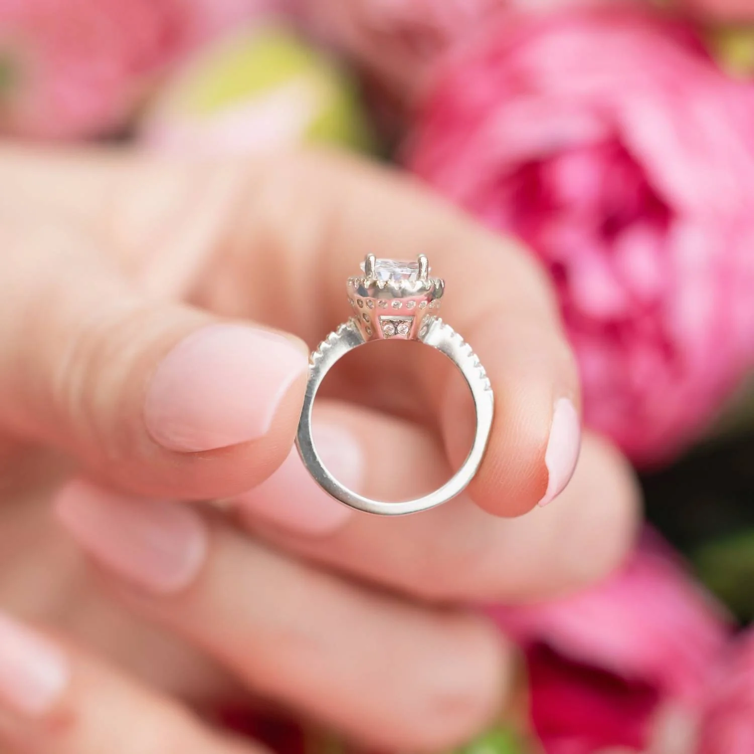 Women's Guinevere Engagement Ring In Silver - Image 5