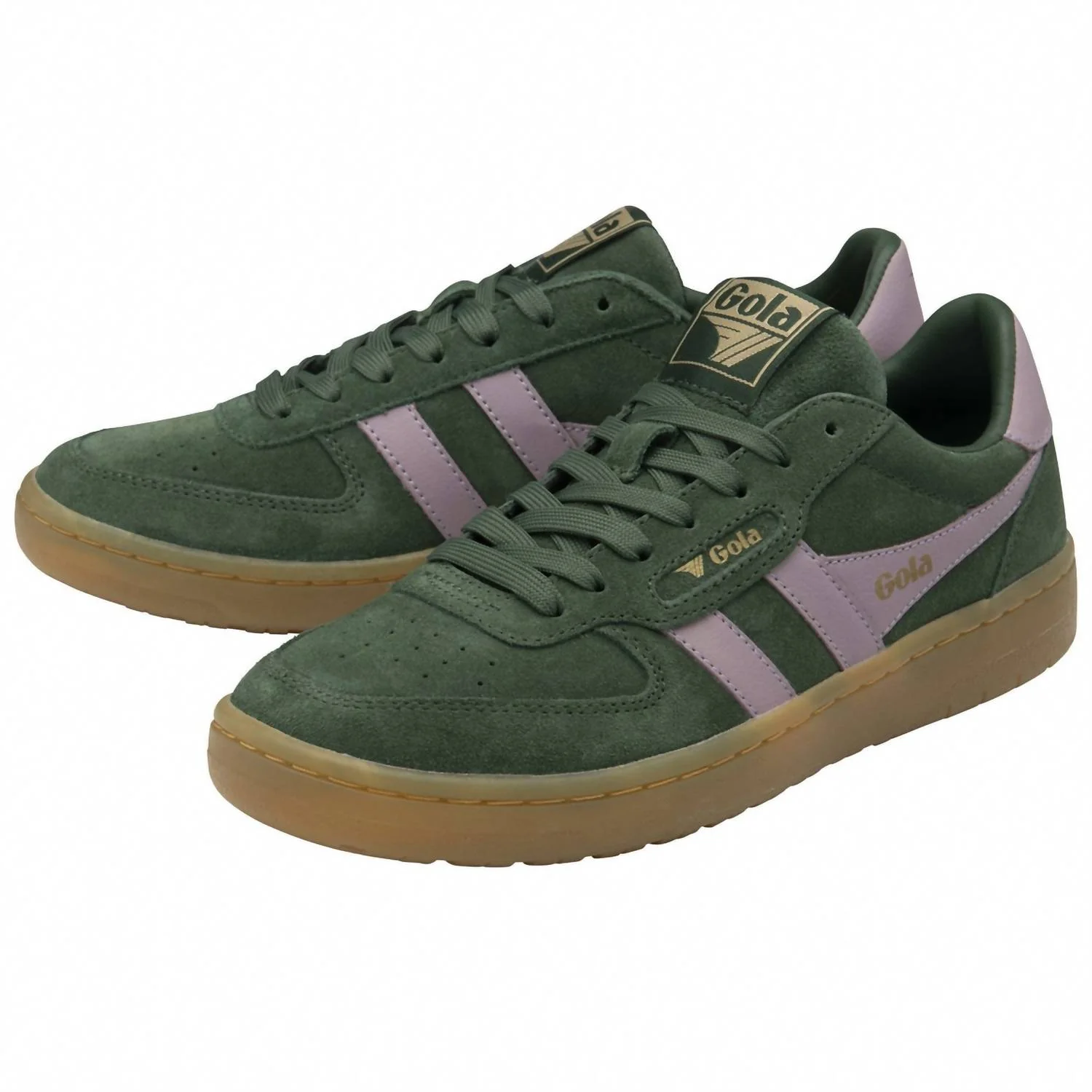 Women's Hawk Suede '86 Sneaker In Evergreen/candy/gum - Image 2