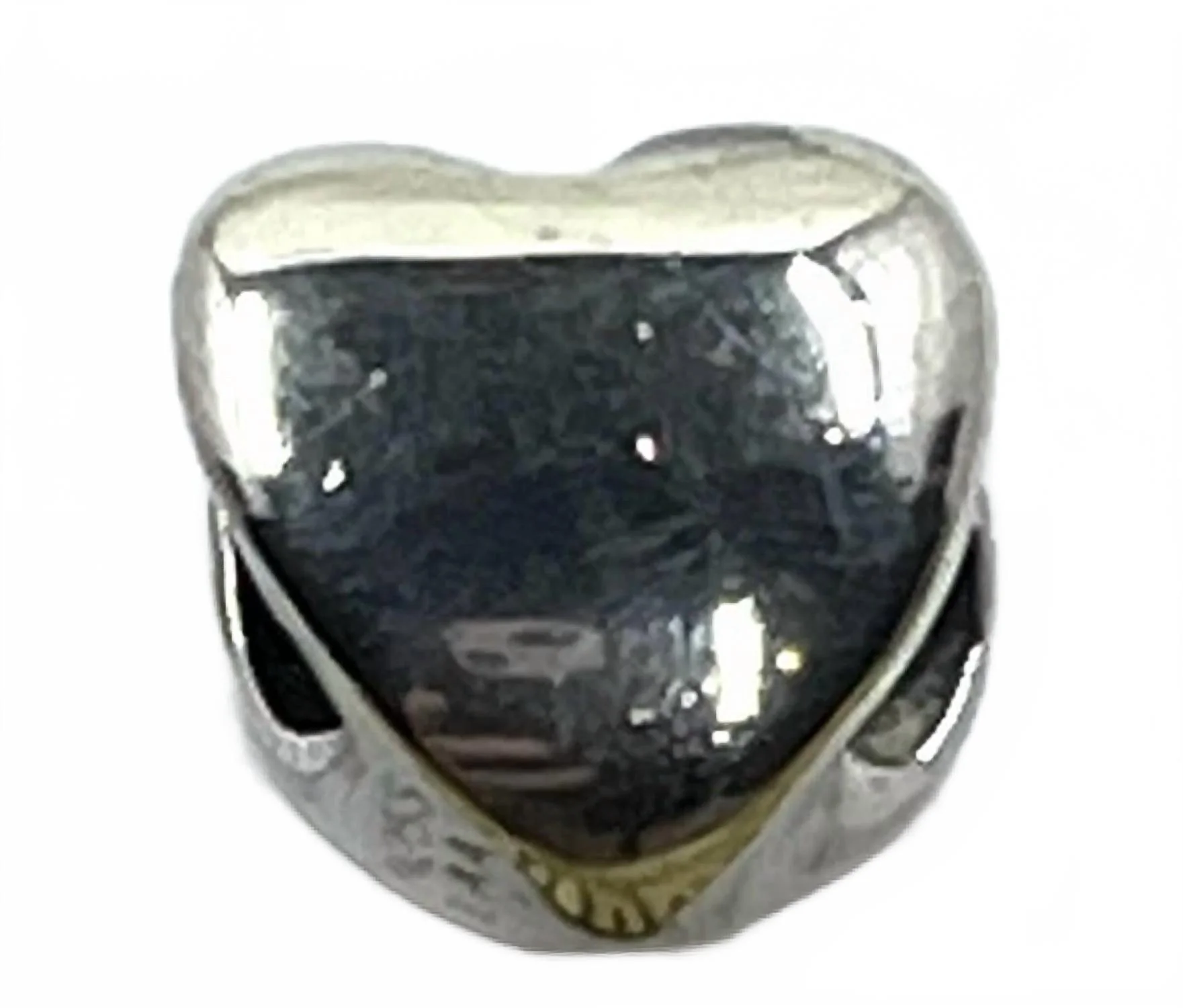 Women's Heart Beads In Silver
