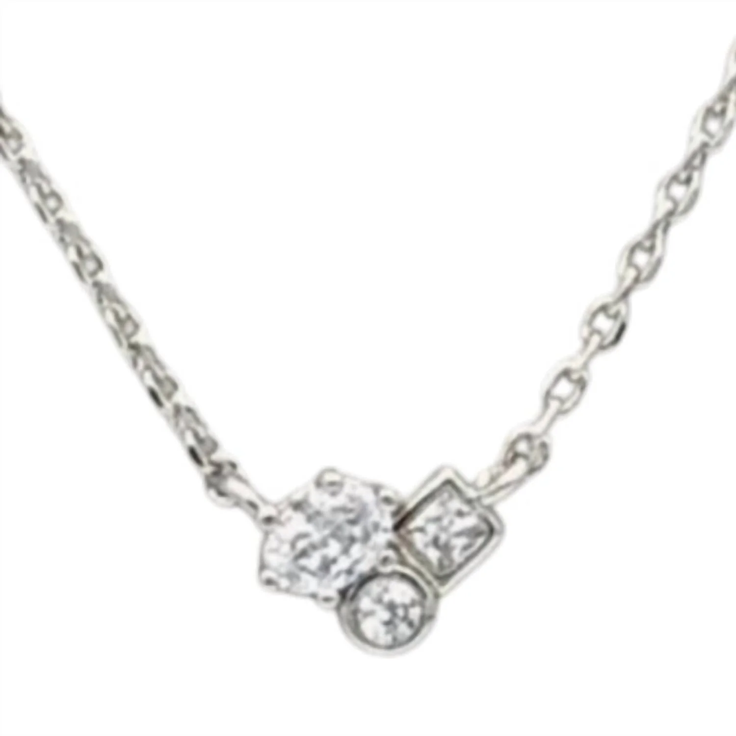 Women's Henry Short Pendant Necklace In Silver - Image 2