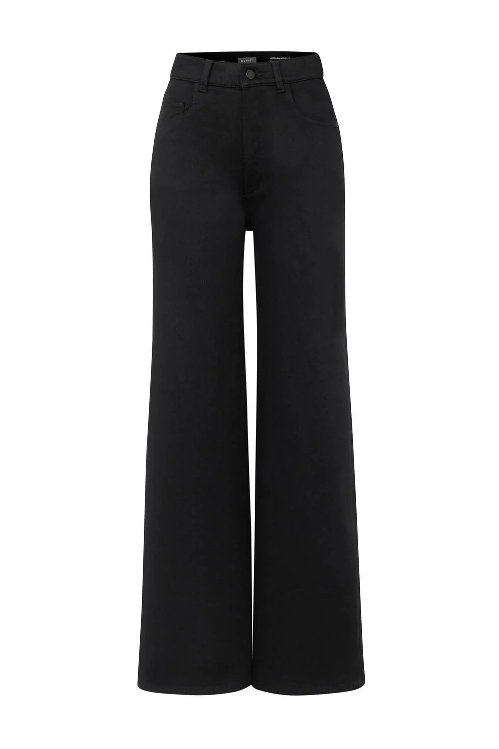 Women's Hepburn Wide Leg Jean In Jet Black