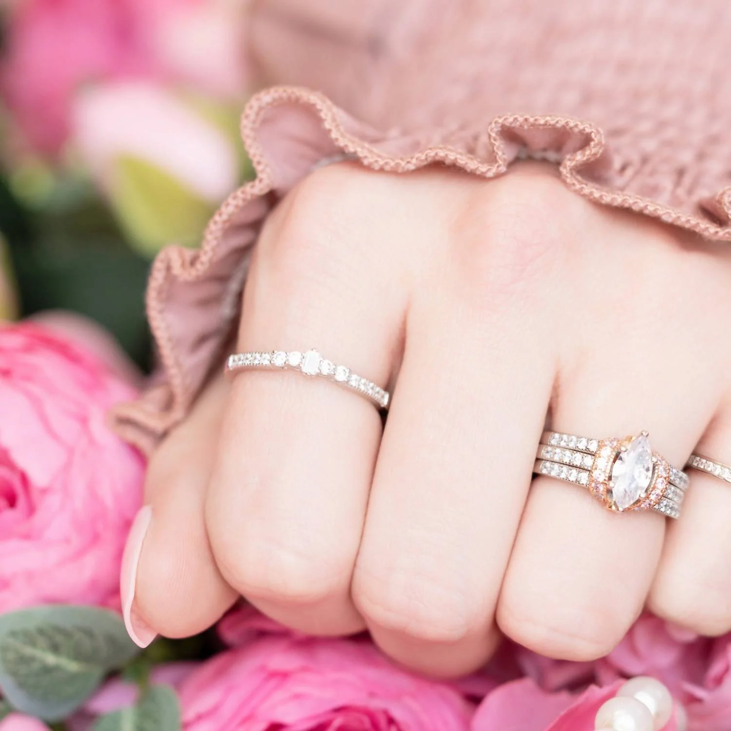 Women's Isabella Stackable Ring In Silver - Image 4