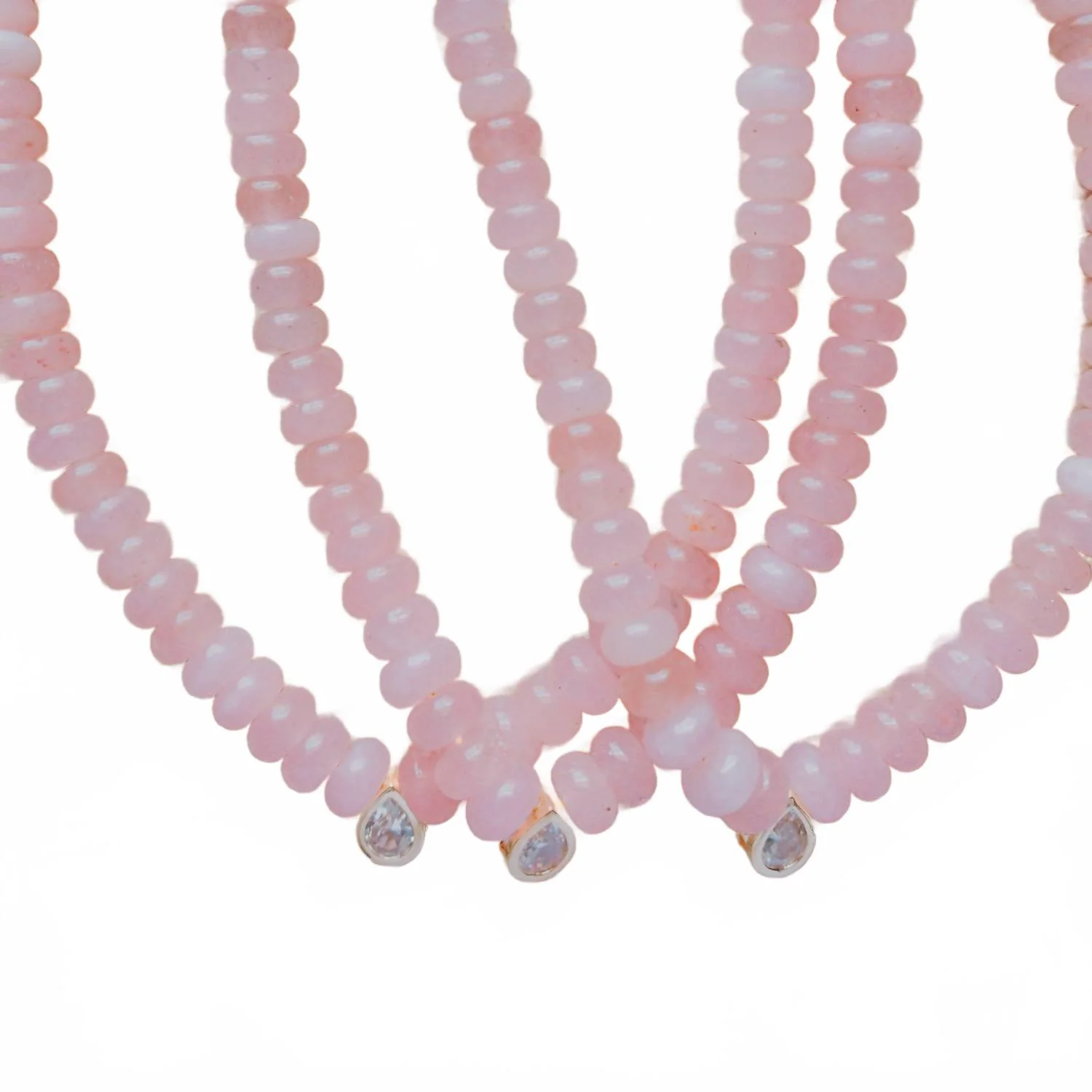 Women's Islamorada Teardrop Beaded Necklace In Pink - Image 5
