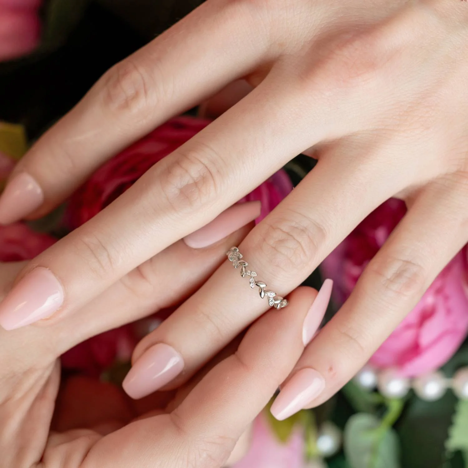 Women's Ivy Stackable Ring In Silver - Image 3