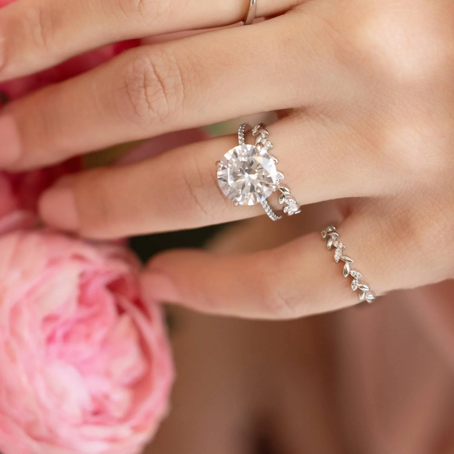 Women's Ivy Stackable Ring In Silver - Image 5