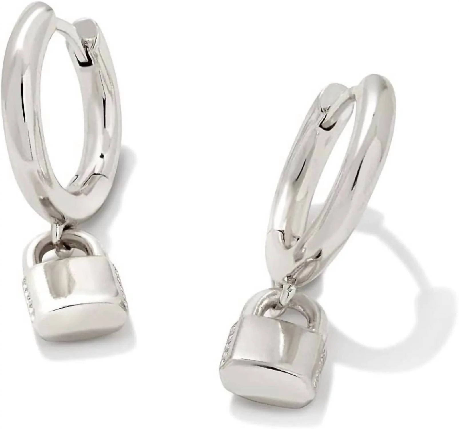 Women's Jess Lkt Huggie Earrings In Silver - Image 2