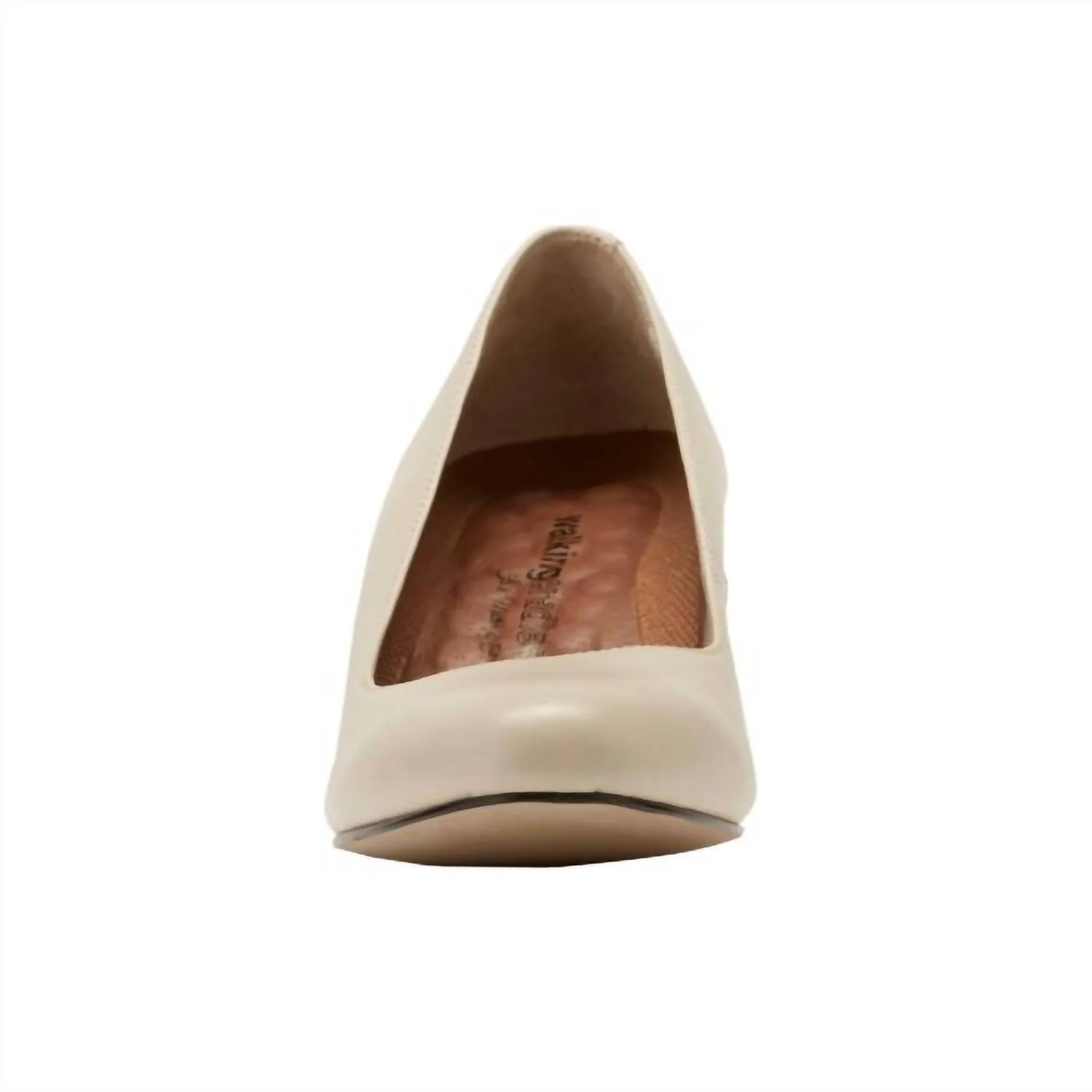 Women's Joy Leather Pump In Bone - Image 4