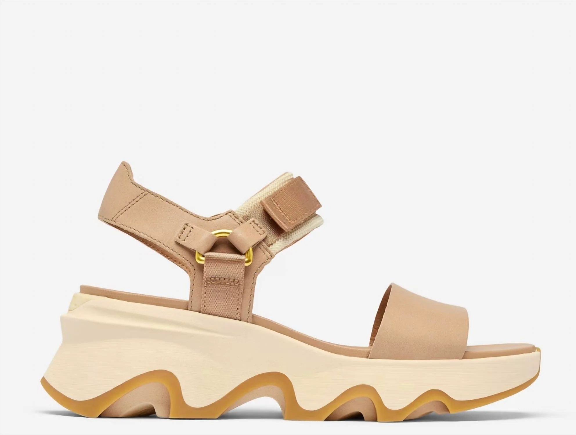 Women's Kinetic Impact Y-Strap High Sandal In Honey Beige/honey White