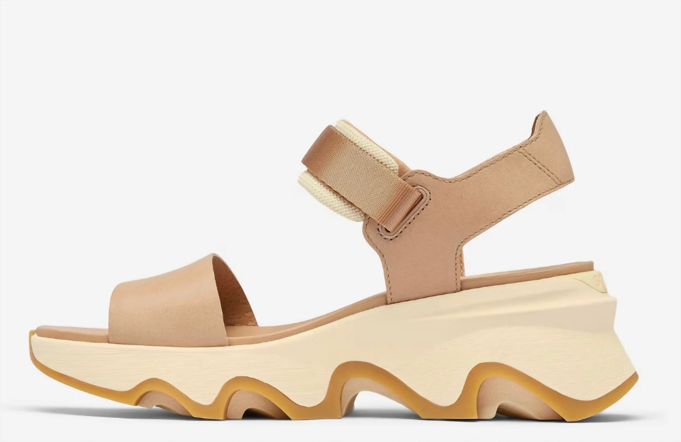 Women's Kinetic Impact Y-Strap High Sandal In Honey Beige/honey White - Image 3