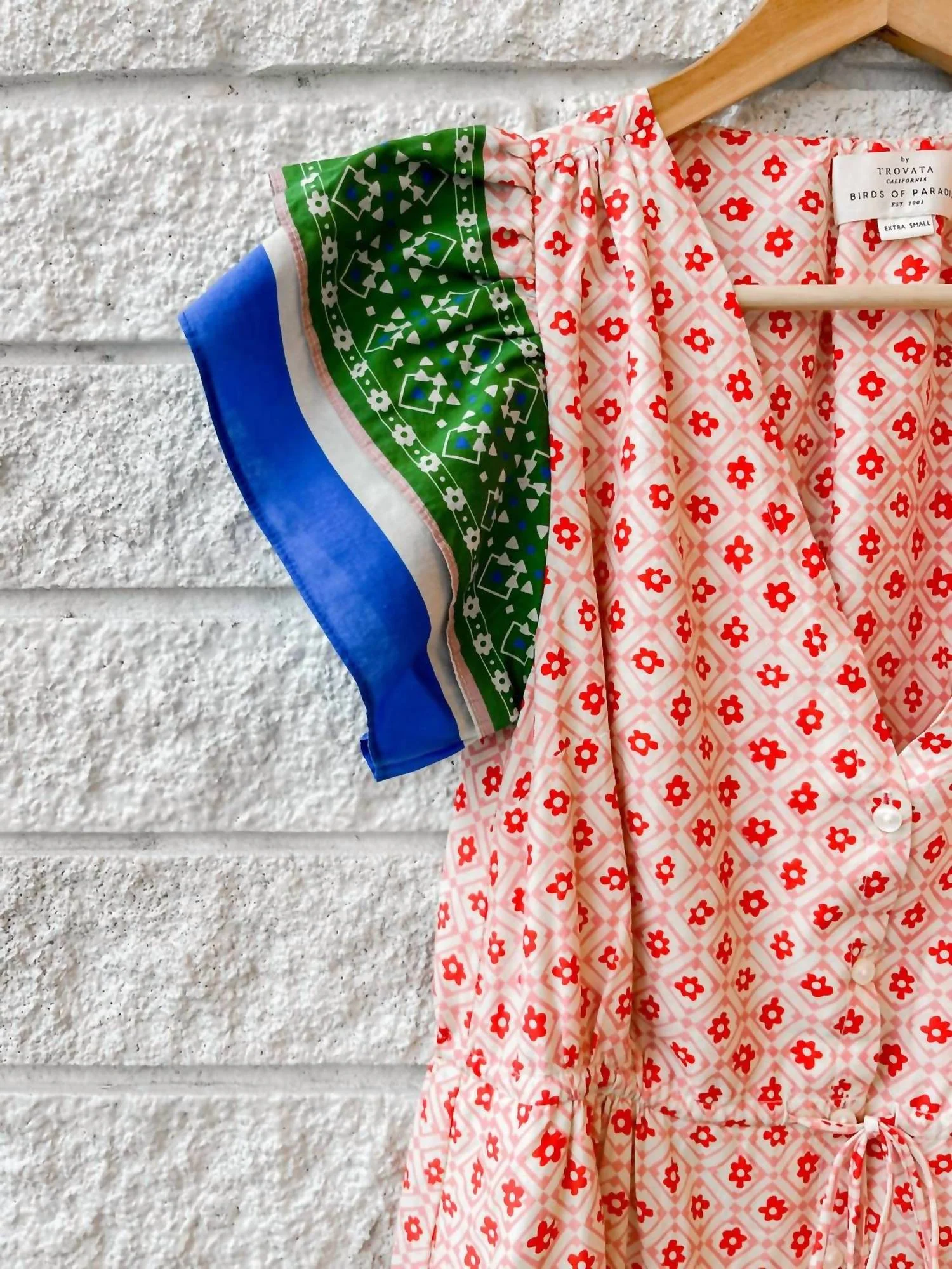 Women's Kristine Dress In Santorini Border - Image 2