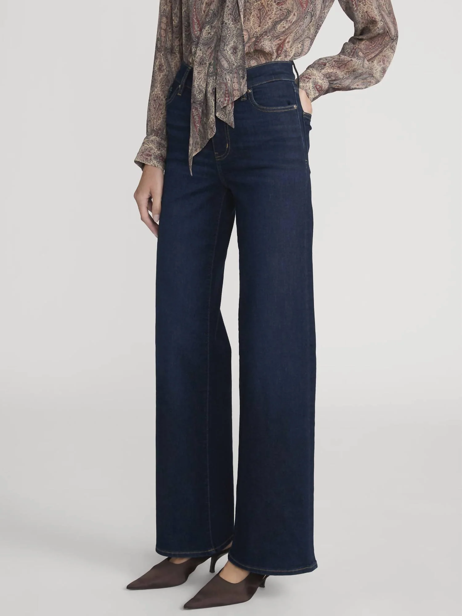 Women's Le Slim Palazzo Jean In Fairway - Image 2