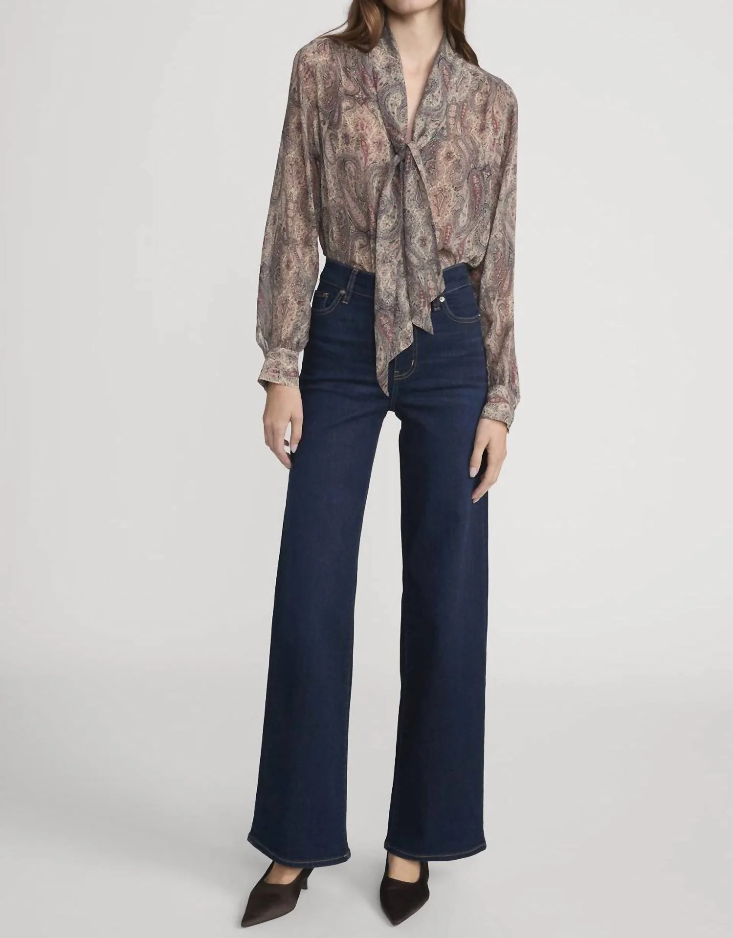 Women's Le Slim Palazzo Jean In Fairway - Image 4
