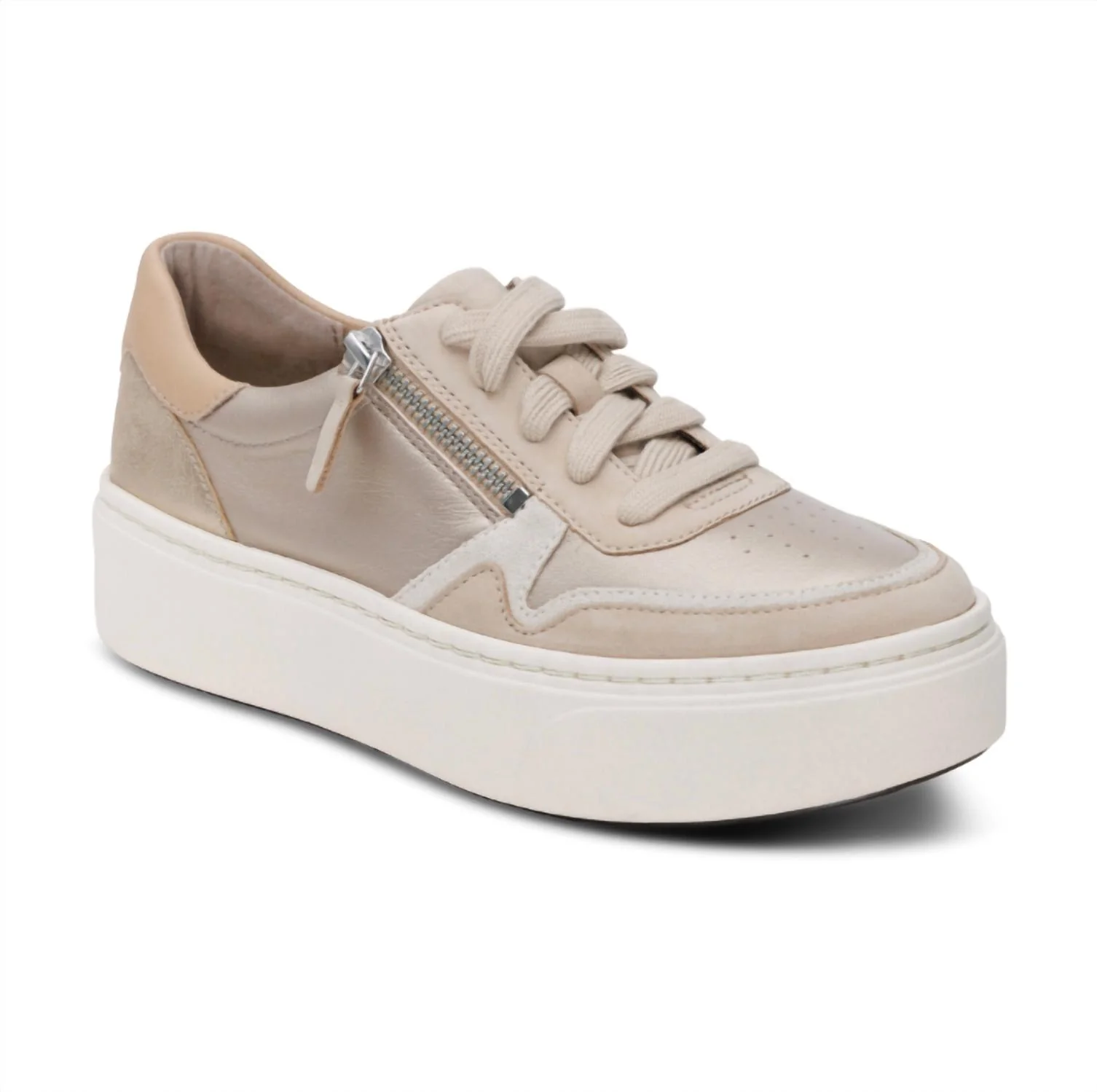 Women's Leigh Arch Support Platform Sneaker In Tan Multi