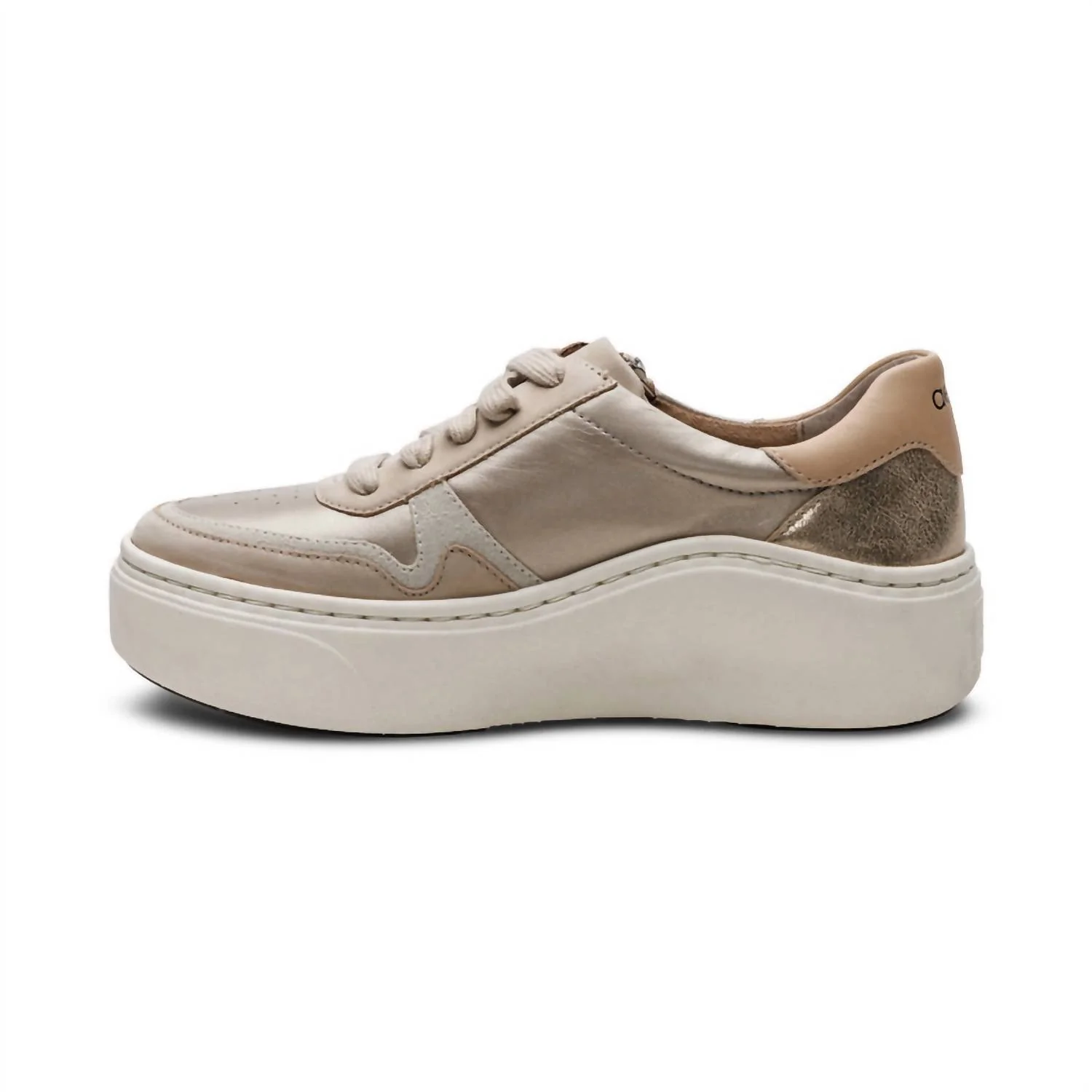 Women's Leigh Arch Support Platform Sneaker In Tan Multi - Image 4