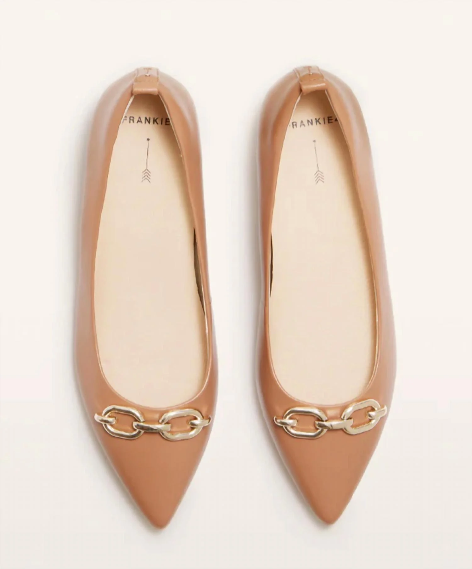 Women's London Leather Ballet Flats In Tan - Image 2