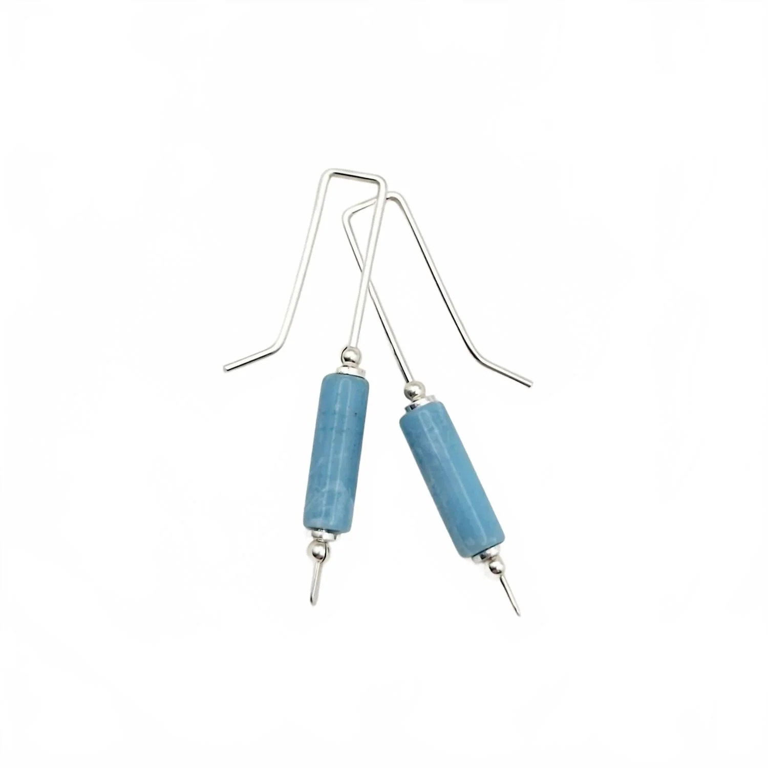 Women's Long Bar Threaders Earrings In Larimer Quartz - Image 2