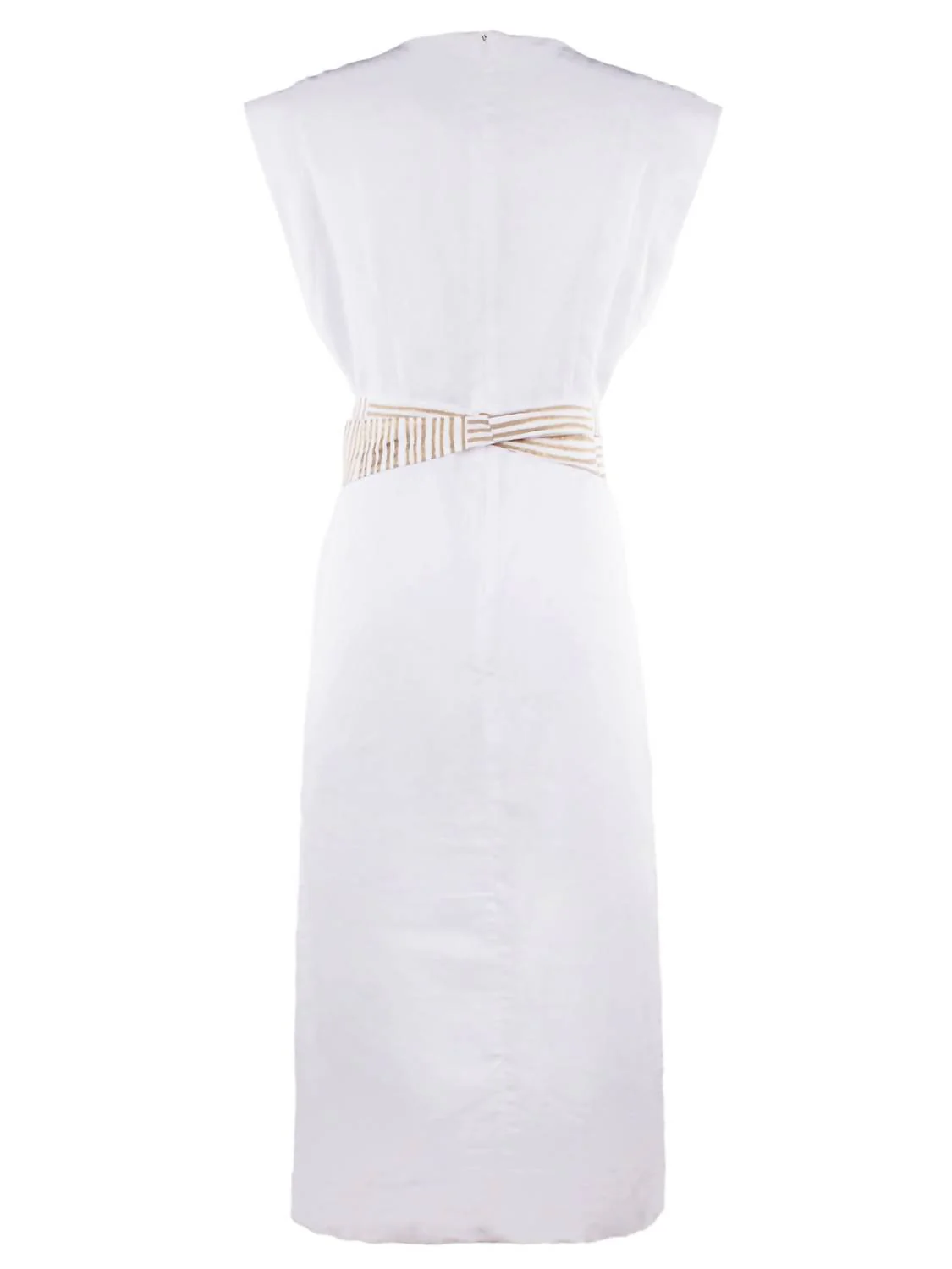 Women's Long Shift Beverly Dress In White - Image 2