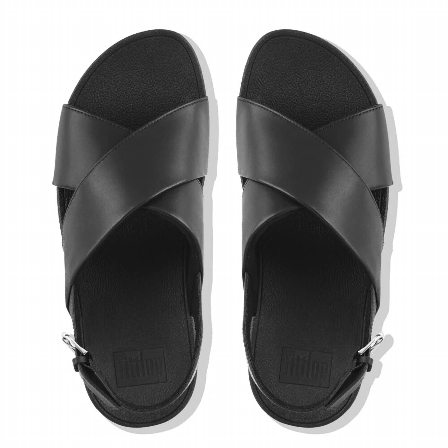 Women's Lulu Cross Back-Strap Sandal In Black - Image 2