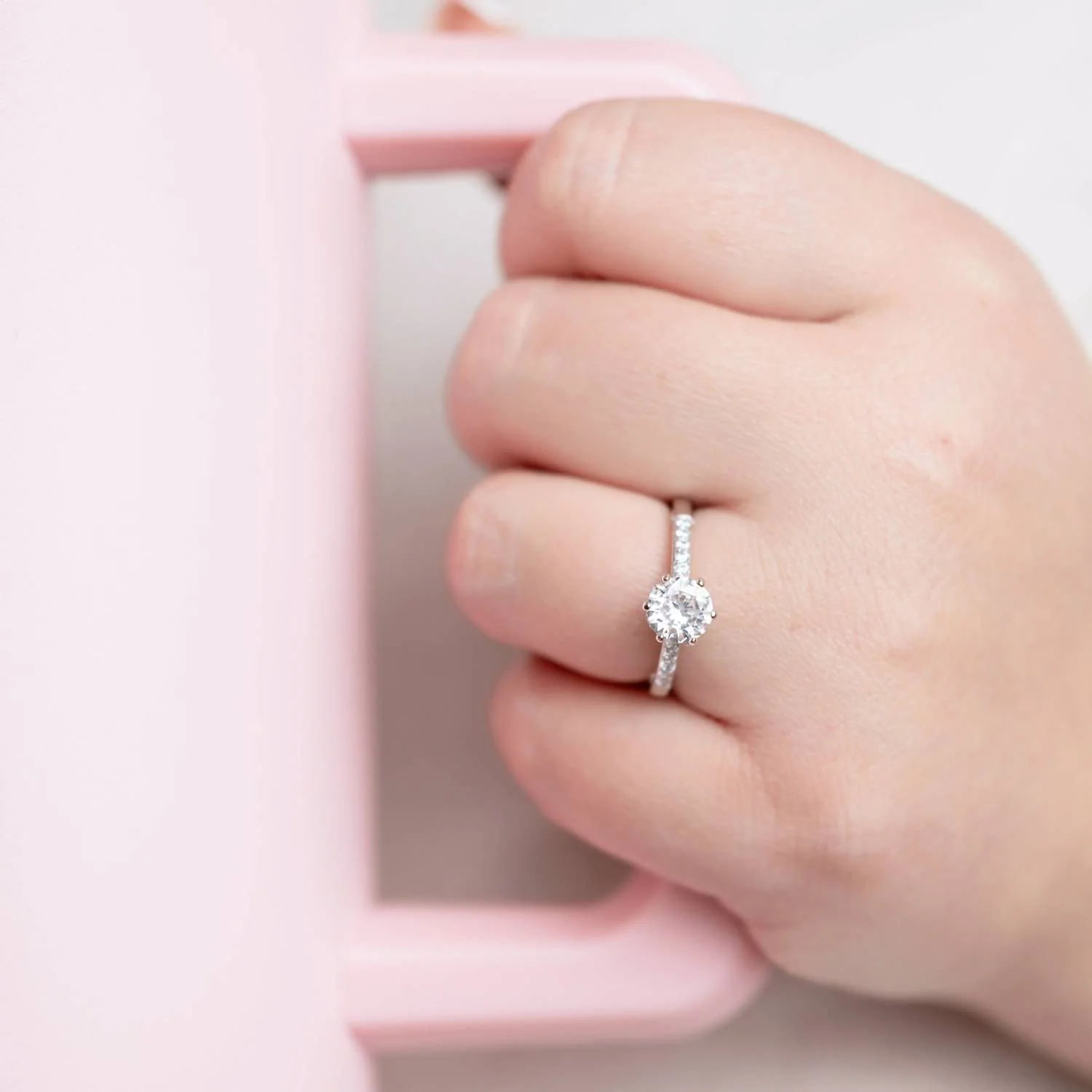 Women's Madeleine Engagement Ring In Silver - Image 2