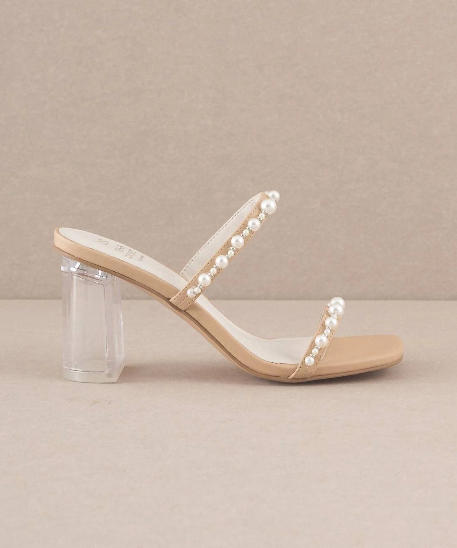 Women's Maeve Strappy Pearl Heel In Nude - Image 2