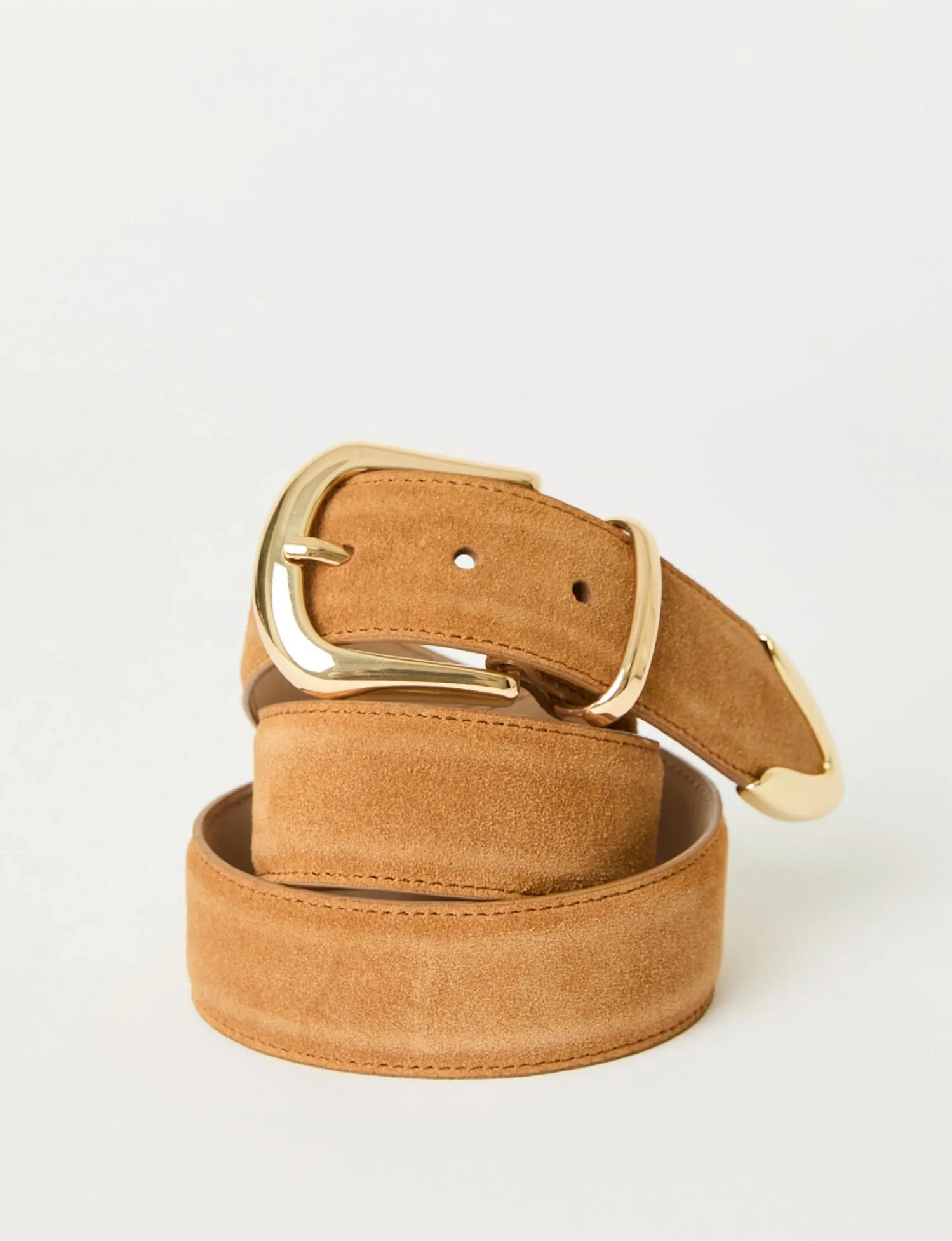 Women's Marc Suede Belt In Camel Gold - Image 2