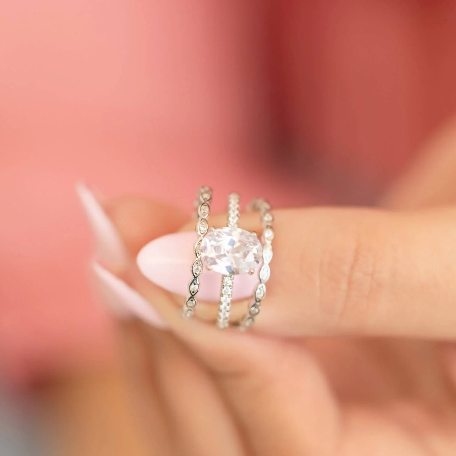 Women's Marquessa Stackable Ring In Silver - Image 5