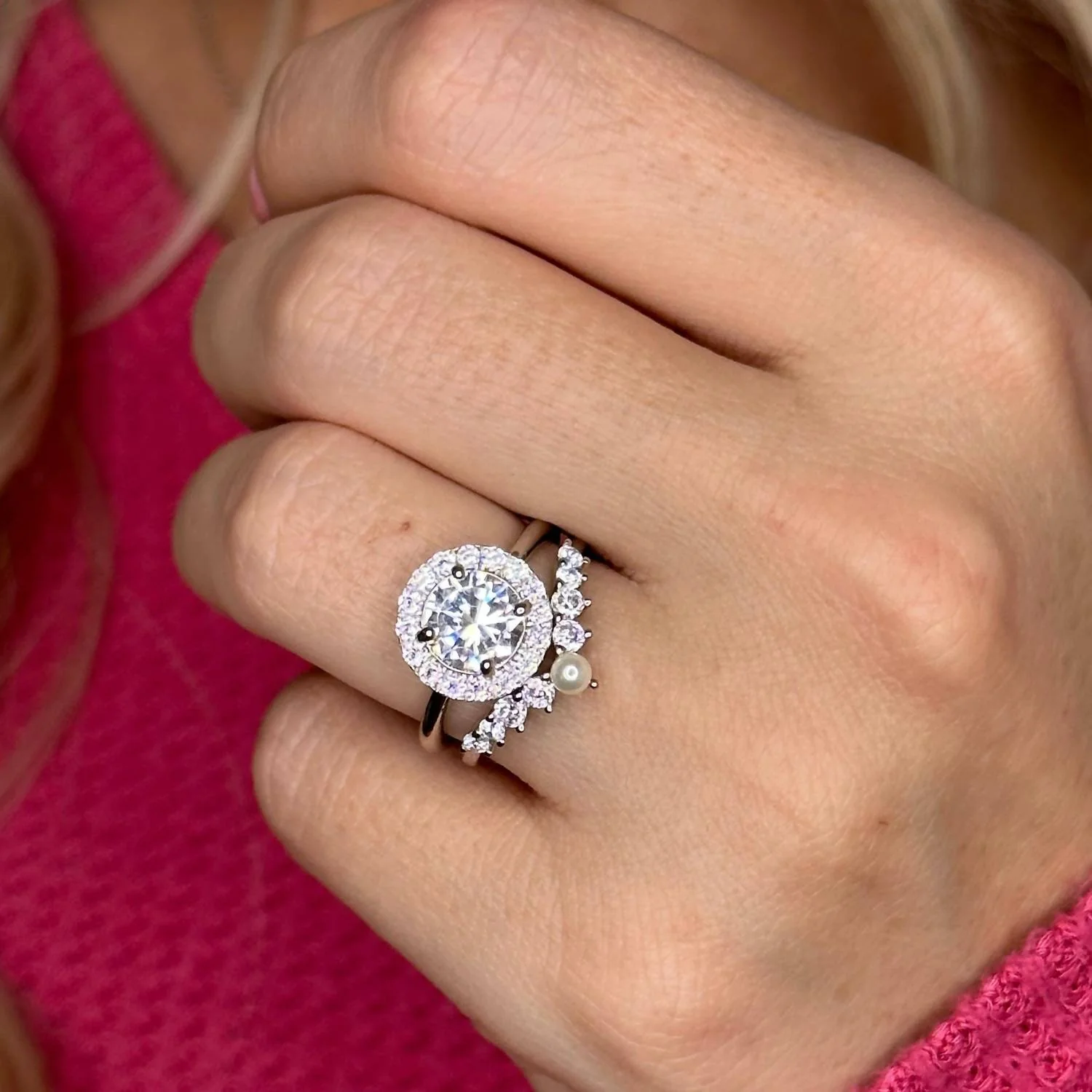 Women's Natalie Stackable Ring In Silver - Image 4