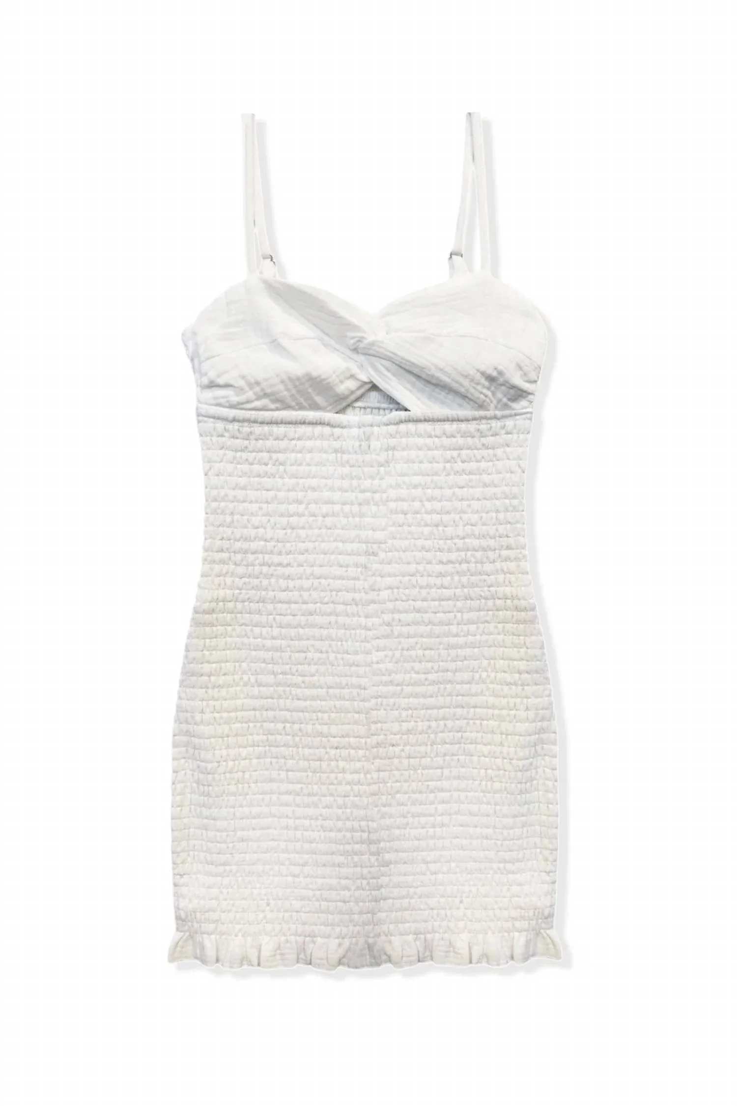 Women's Nayla Gauze Cutout Smocked Dress In White
