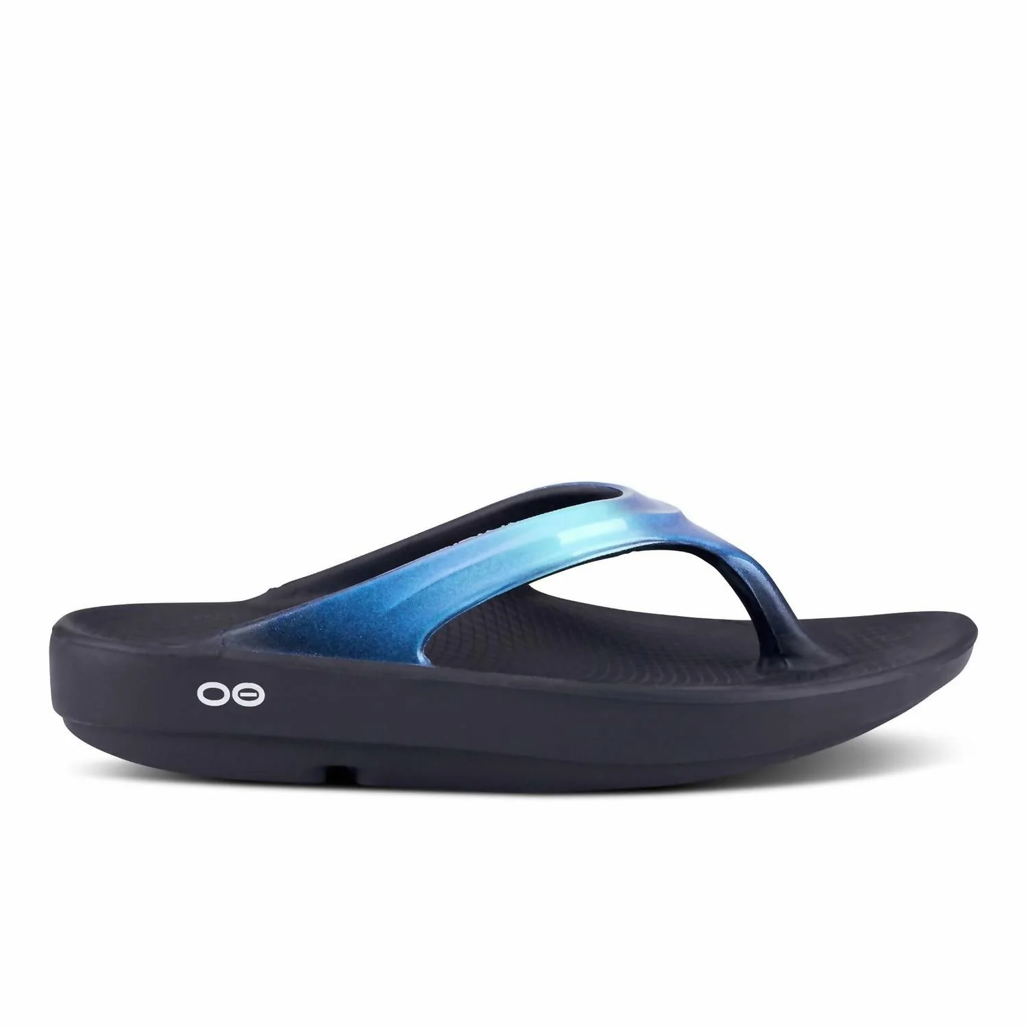 Women's Oolala Rubber Sandal In Blue Metalic - Image 2